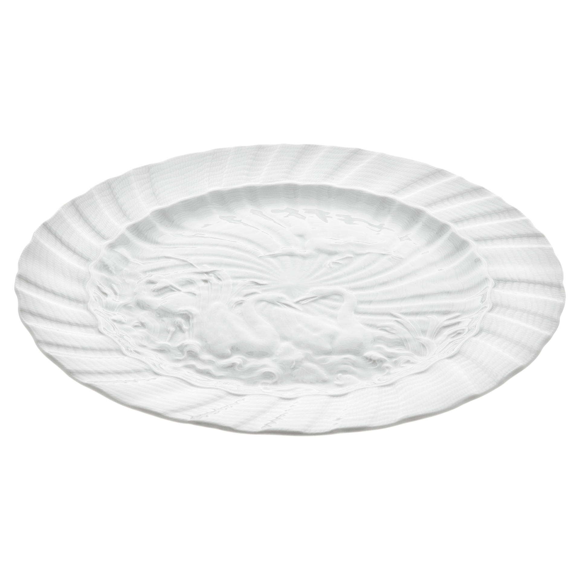 Platzteller, Weiß, Ø 32 cm | Meissen Schwanendessin 000001 - 05478 - Meissen Weimar