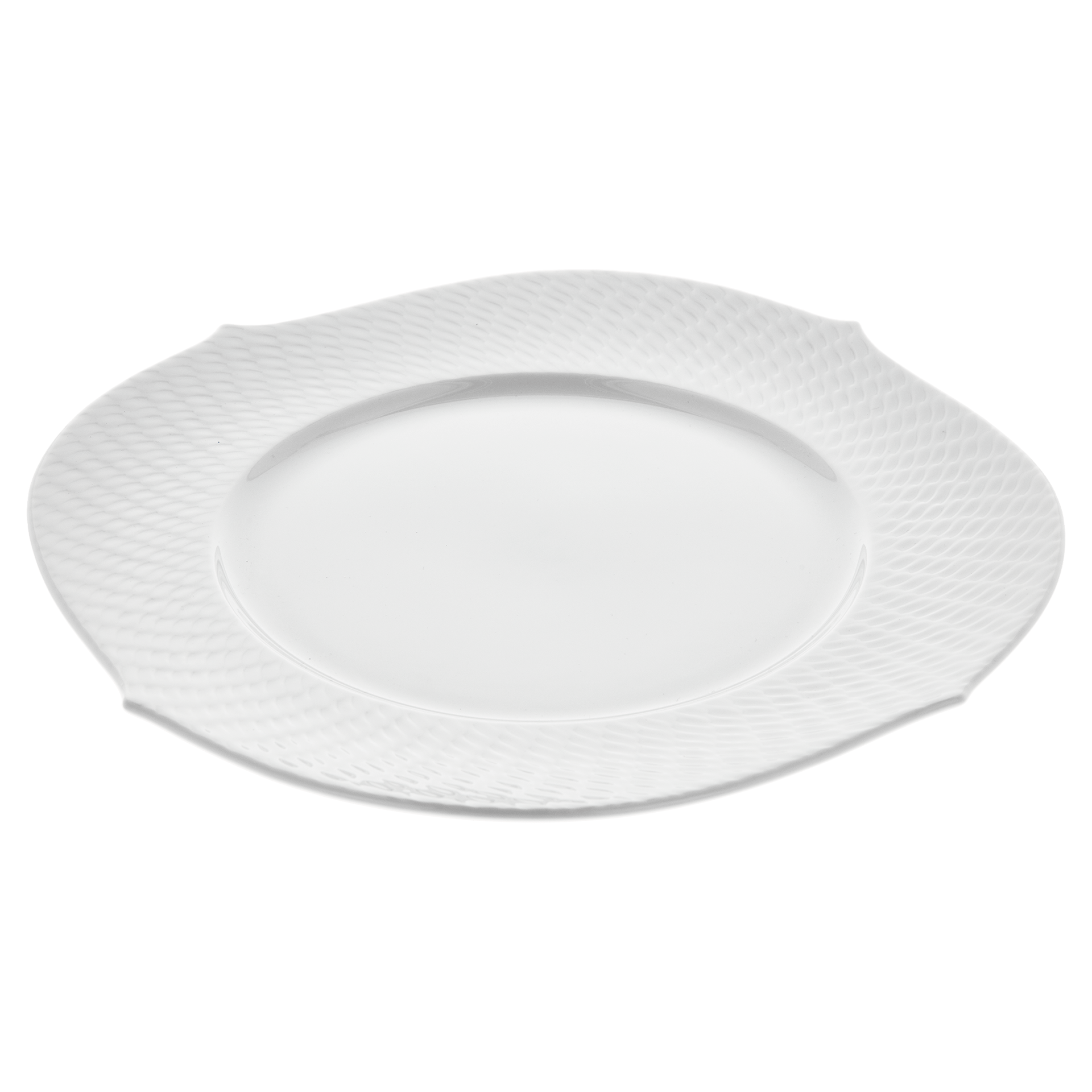 Platzteller, Weiß, Ø 33 cm | Meissen Wellenspiel Relief 000001 - 29478 - Meissen Weimar