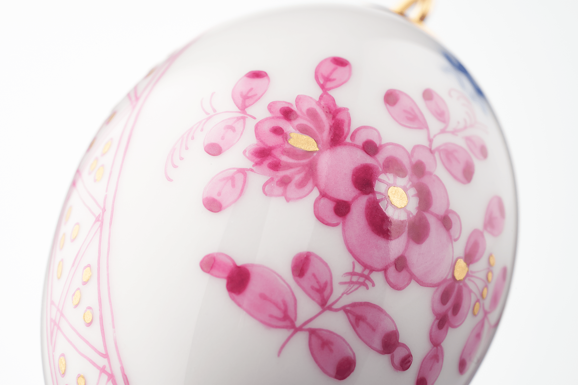 Porzellan - Ei, Indian Painting, H 4,3 cm | Meissen Zweigschmuck Osterei Kollektion 343401 - 55m03 - Meissen Weimar