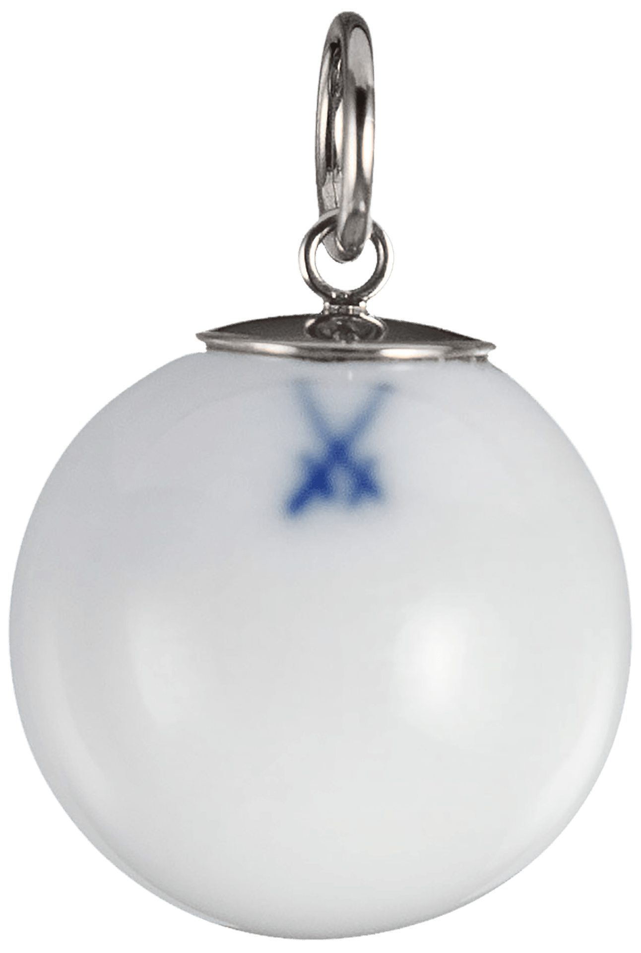 Porzellananhänger Boule, Weiß, Ø 1,9 cm | Meissen Porzellananhänger 000001-55m47 - Meissen Weimar