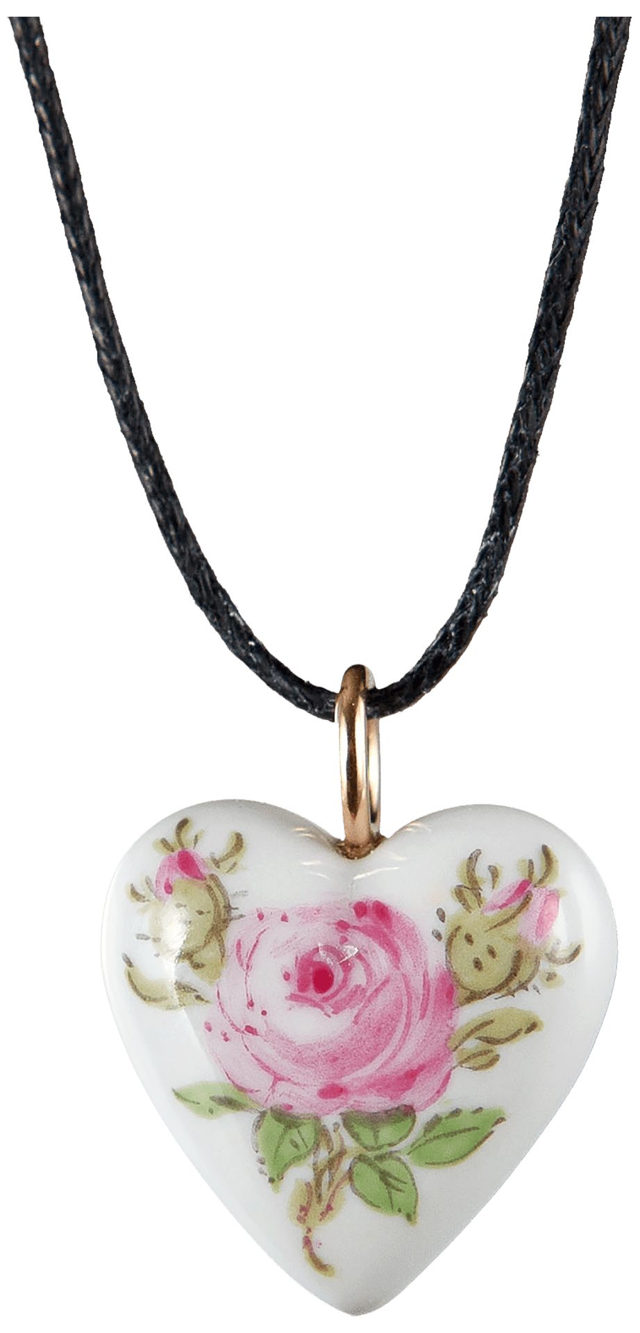 Porzellananhänger Herz Rosé 2,2 cm | Meissen Porzellananhänger 020101-71m04 - Meissen Weimar