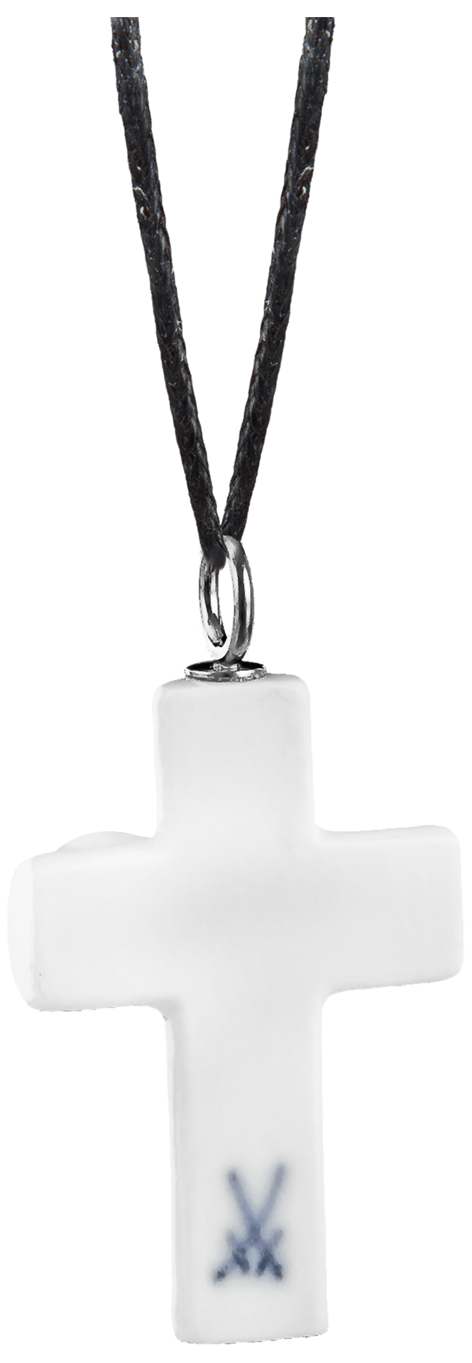 Porzellananhänger Kreuz Schmetterling Weiß, H 4 cm | Meissen Porzellananhänger 000001-55m70 - Meissen Weimar