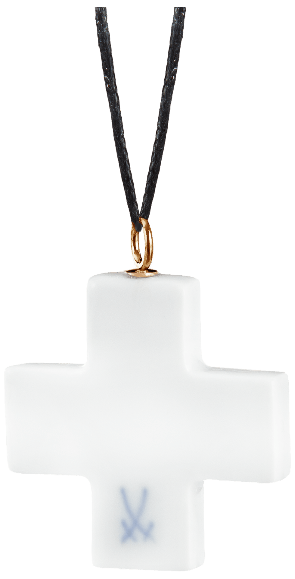 Porzellananhänger Kreuz Weiß, H 3,7 cm | Meissen Porzellananhänger 000001-55m44 - Meissen Weimar