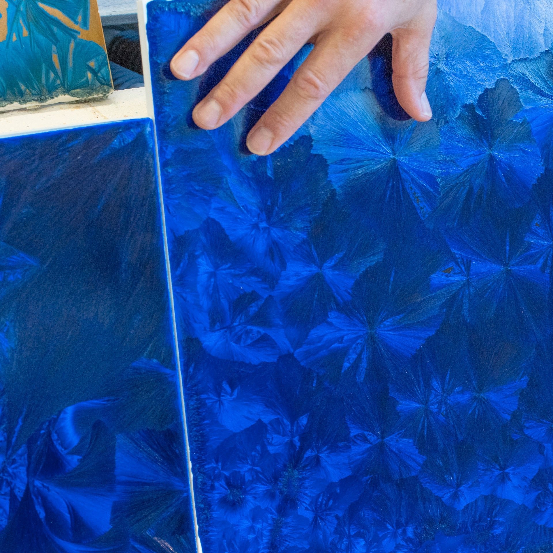 Porzellananhänger Kristallglasur Kobaltblau Ø 3 cm | Meissen Porzellananhänger 65c179-58s01 - Meissen Weimar