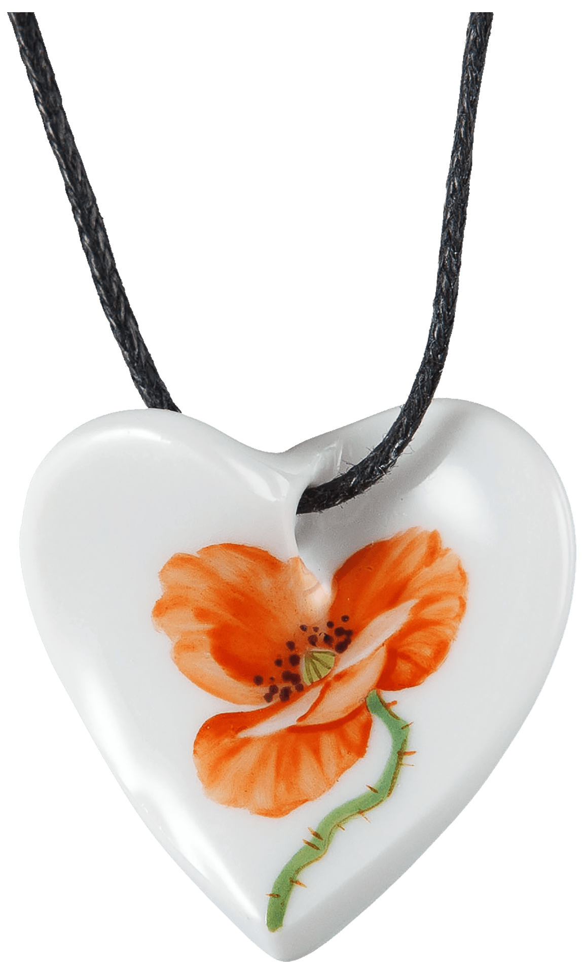 Porzellananhänger, Wilder Mohn, H 2,5 cm | Meissen Porzellananhänger 615201-71000 - Meissen Weimar