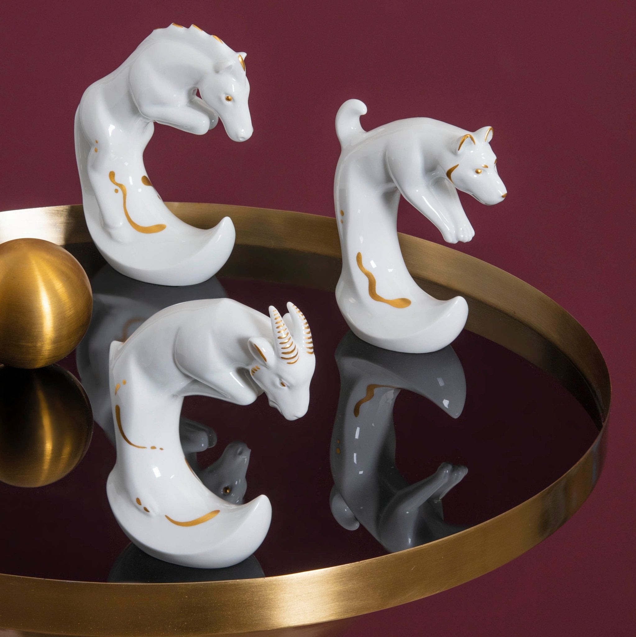 Porzellanfigur Chinesisches Tierkreiszeichen Hund, H 11,5 cm | Meissen Figuren Individuell 900200 - 83660 - Meissen Weimar