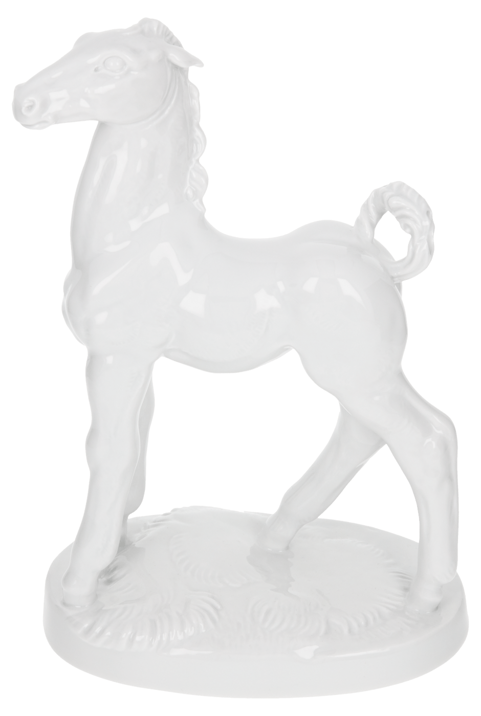 Porzellanfigur Fohlen Weiß H 19 cm | Meissen Figuren Individuell 000001 - 78709 - Meissen Weimar