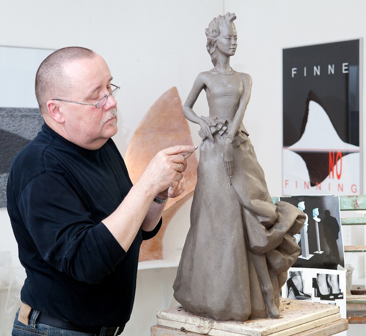 Porzellanfigur Frauendarstellung Limitierte Meisterwerke, H 69 cm | Meissen Limitierte Meisterwerke 900384 - 73664 - Meissen Weimar