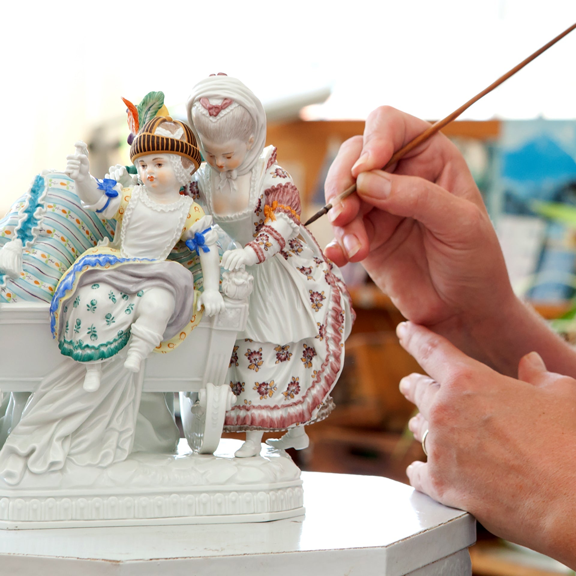 Porzellanfigur Freuden der Kindheit, Höhe 20 cm | Meissen Limitierte Meisterwerke 900384 - 73518 - Meissen Weimar