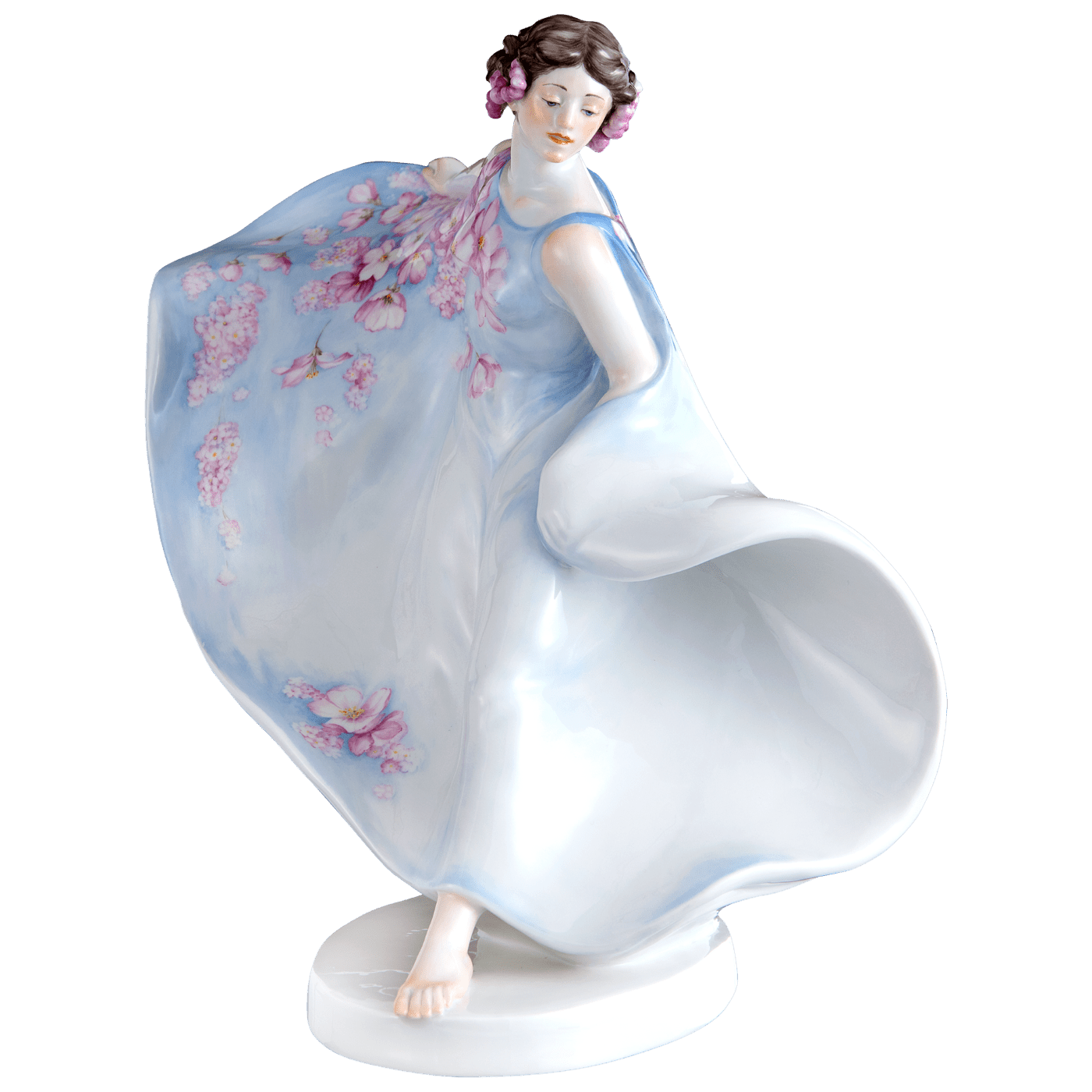 Porzellanfigur Tänzerin Loie Fuller, Limitiert, H 26 cm | Meissen Limitierte Meisterwerke 900384 - 73456 - Meissen Weimar