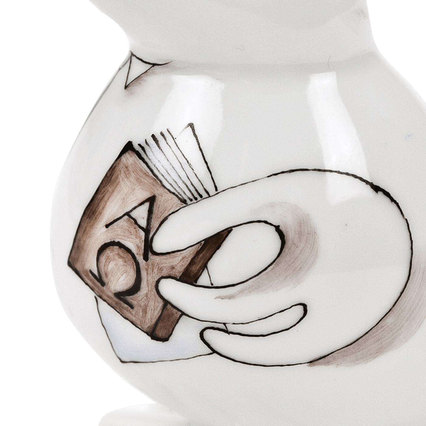 Professor (Wissenschaftler, Forscher, Lehrer), H 6 cm | Meissen Figuren - Edition Spassvogel 71A234 - 77410 - Meissen Weimar