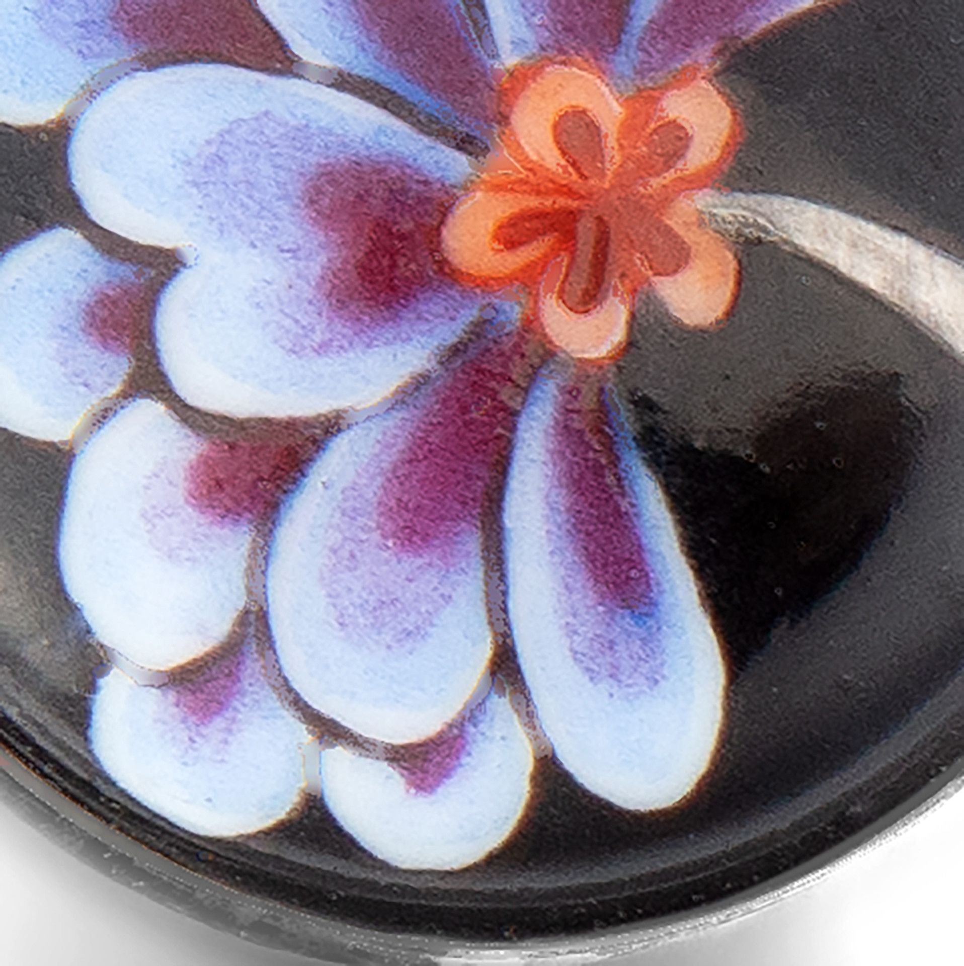 Reversnadel Indische Blüte Blau, Ø 1.8 cm | Meissen Schmuck Individuell mpj60bi930c1 - Meissen Weimar
