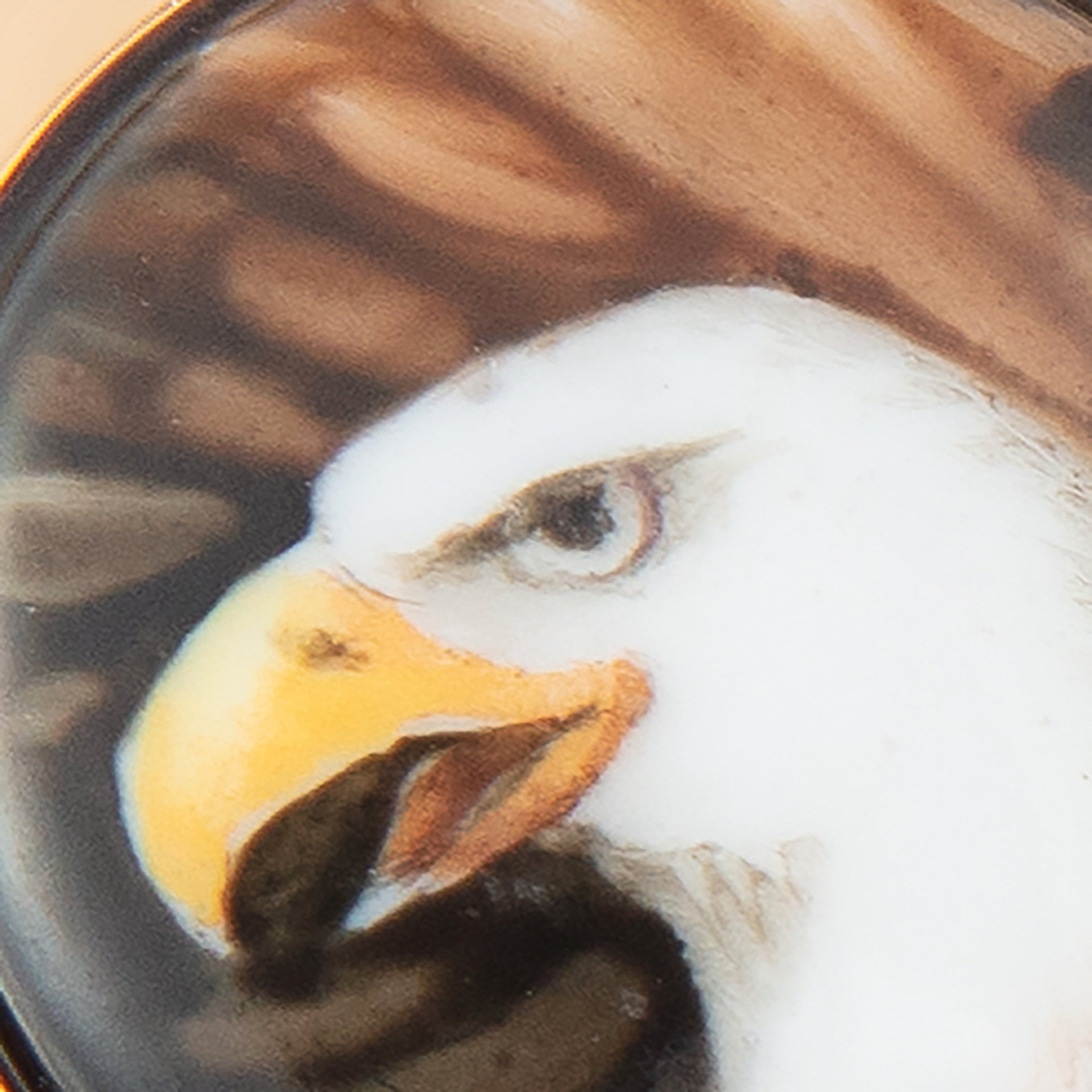 Reversnadel Weißkopfseeadler Silber 925 vergoldet Ø 1,8 cm | Meissen Geschenke mpj60ad830c - Meissen Weimar