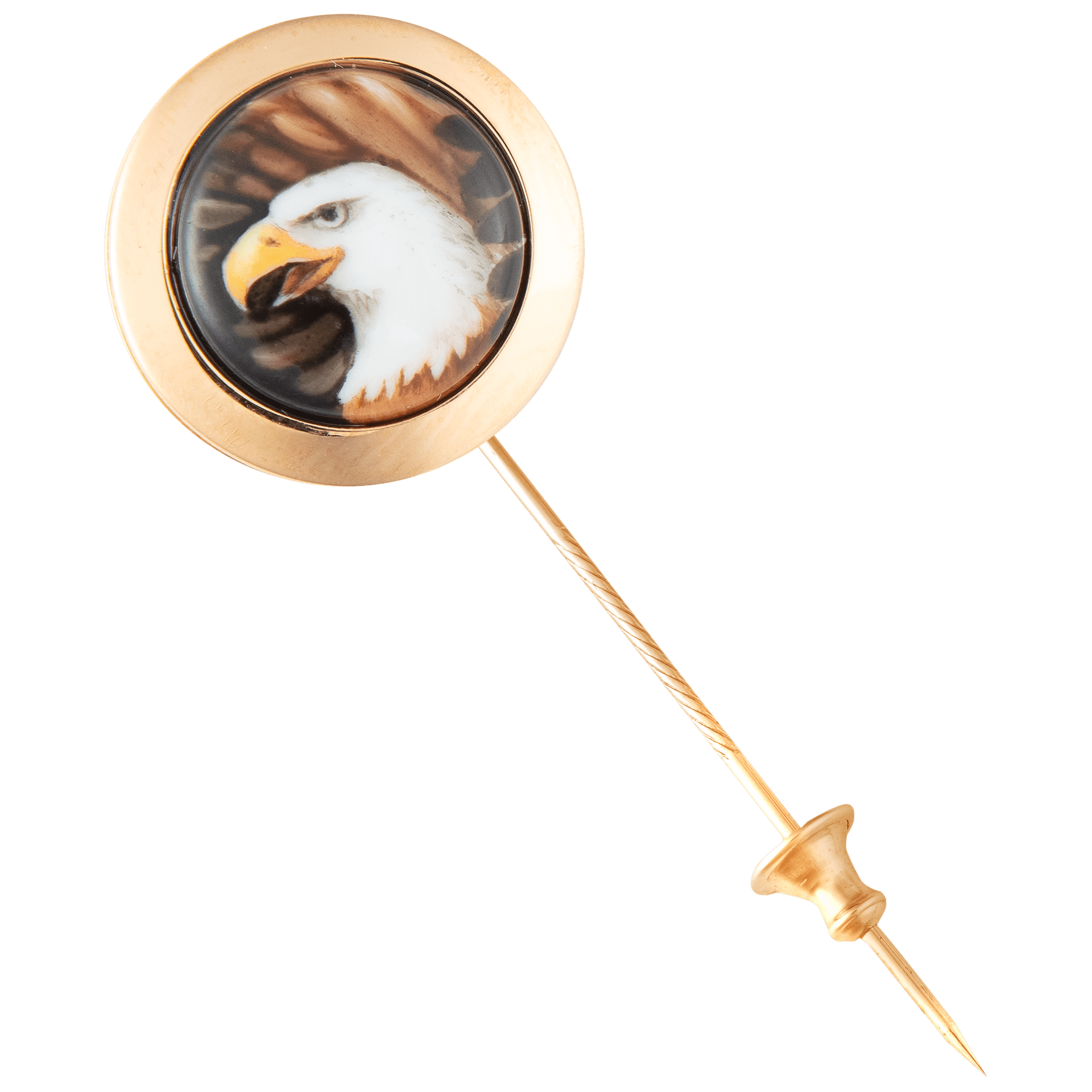 Reversnadel Weißkopfseeadler Silber 925 vergoldet Ø 1,8 cm | Meissen Geschenke mpj60ad830c - Meissen Weimar