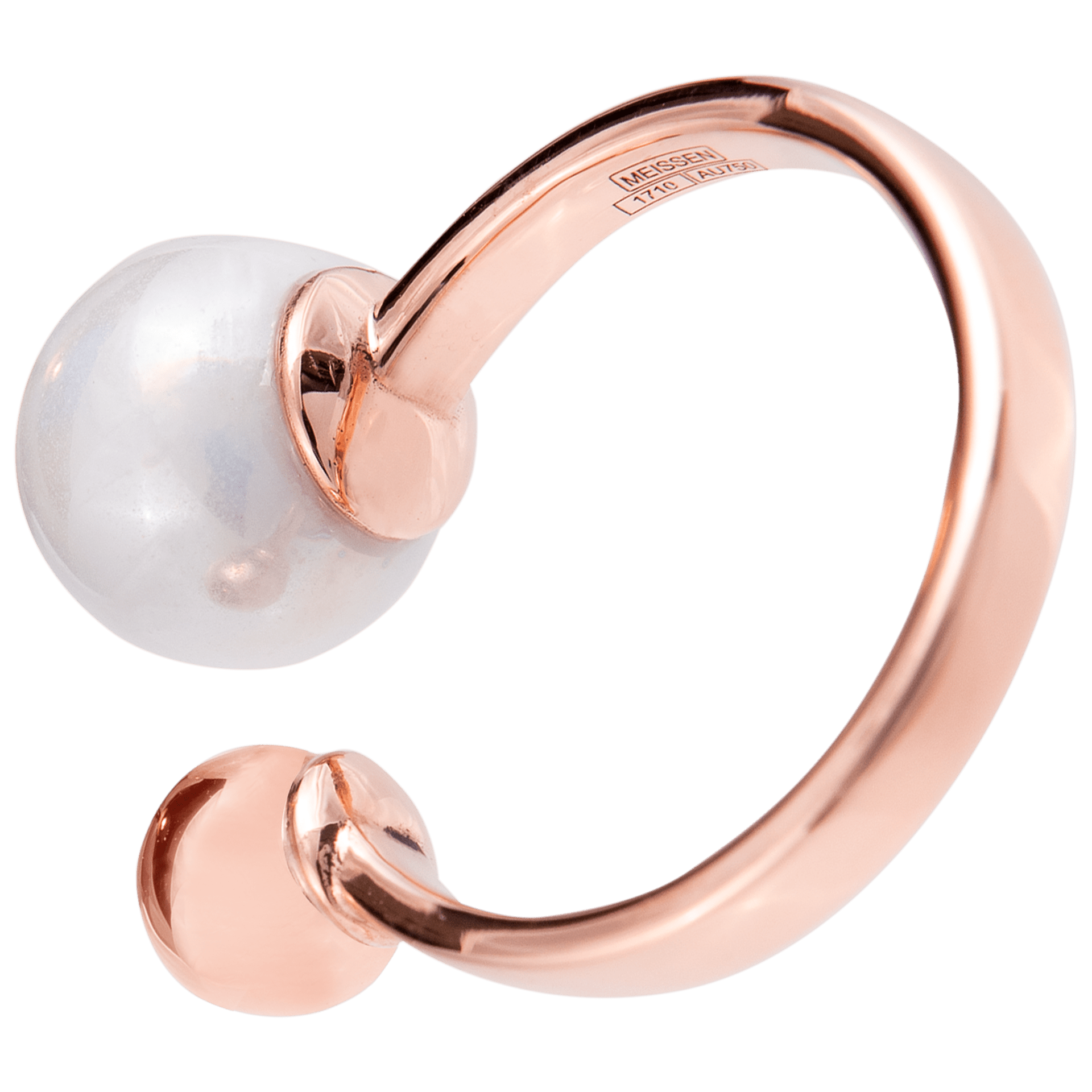 Ring Circle, Weiß, Ø 1 cm | Meissen Pearl Collection mpj10pcw1200 - Meissen Weimar