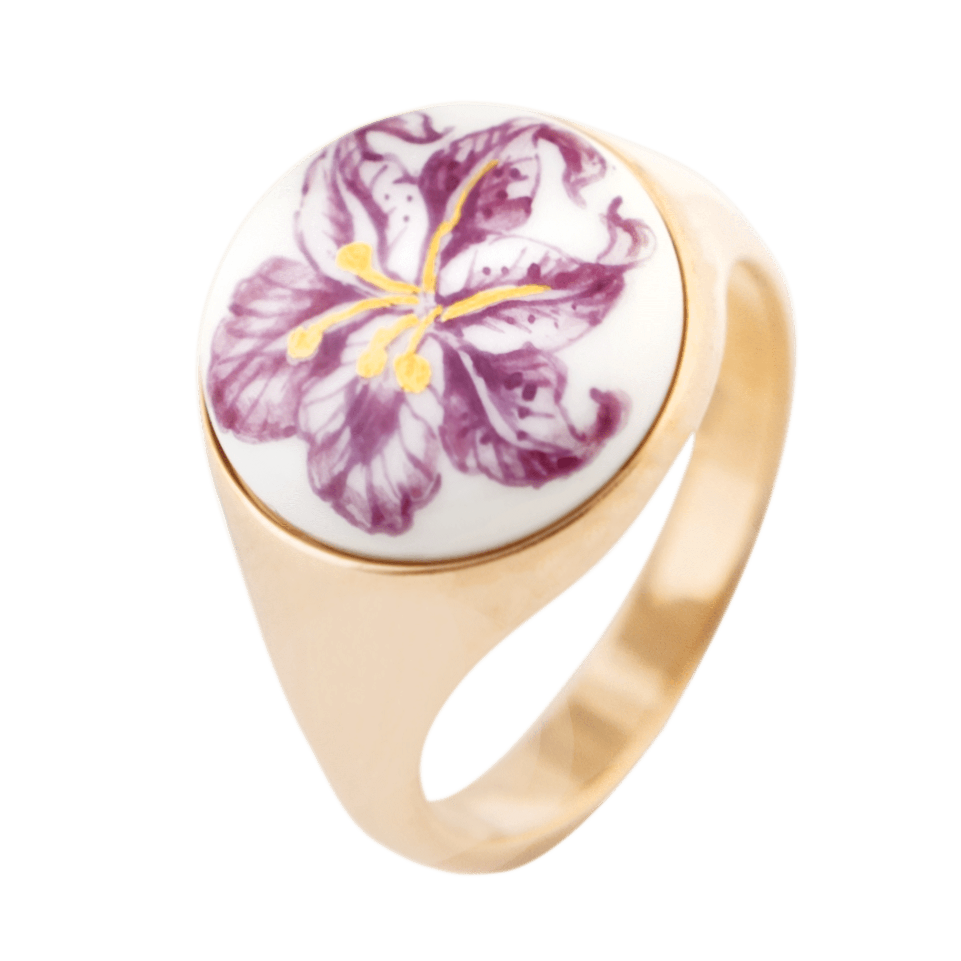 Ring, Lilie Dekor, 925 Silber rosé vergoldet | Meissen Geschenke mpj10li83000 - Meissen Weimar