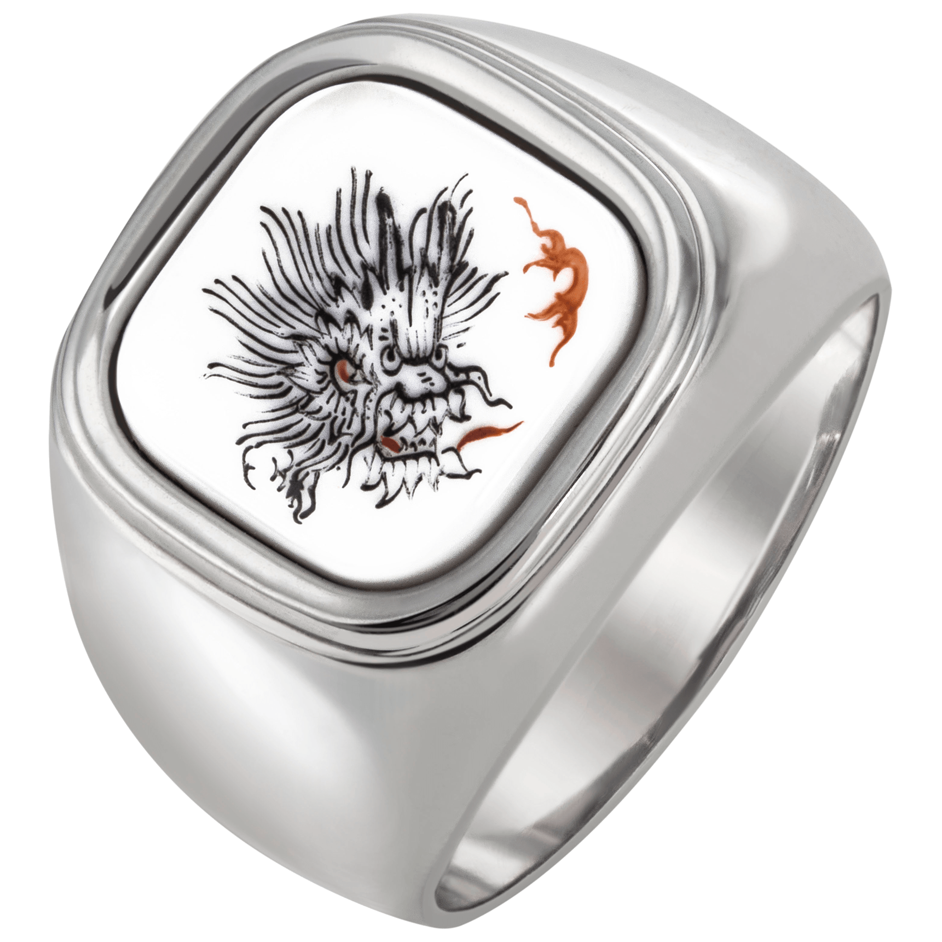 Ring Ming - Drache, 925 Sterlingsilber, Gewicht 24 g | Meissen Geschenke mpj10dr92700 - Meissen Weimar