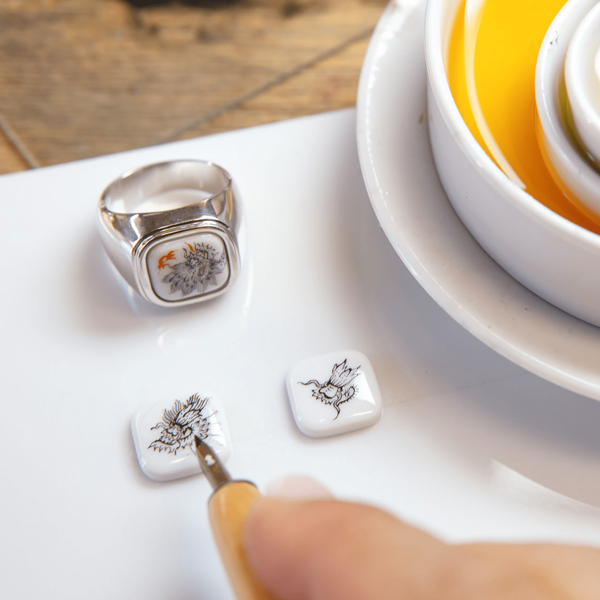 Ring Ming - Drache, 925 Sterlingsilber, Gewicht 24 g | Meissen Geschenke mpj10dr92700 - Meissen Weimar