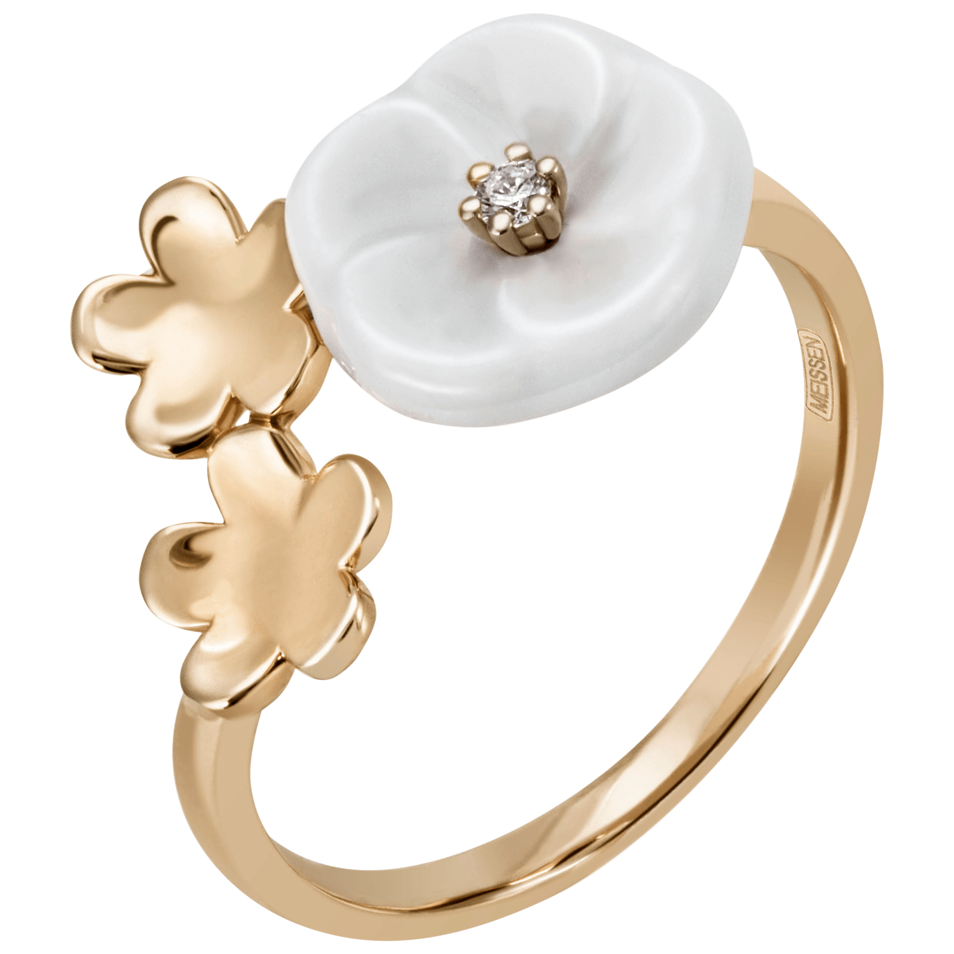 Ring Royal Blossom Bouquet Gelbgold 750 4 g | Meissen Royal Blossom Collection mpj10bl39600 - Meissen Weimar