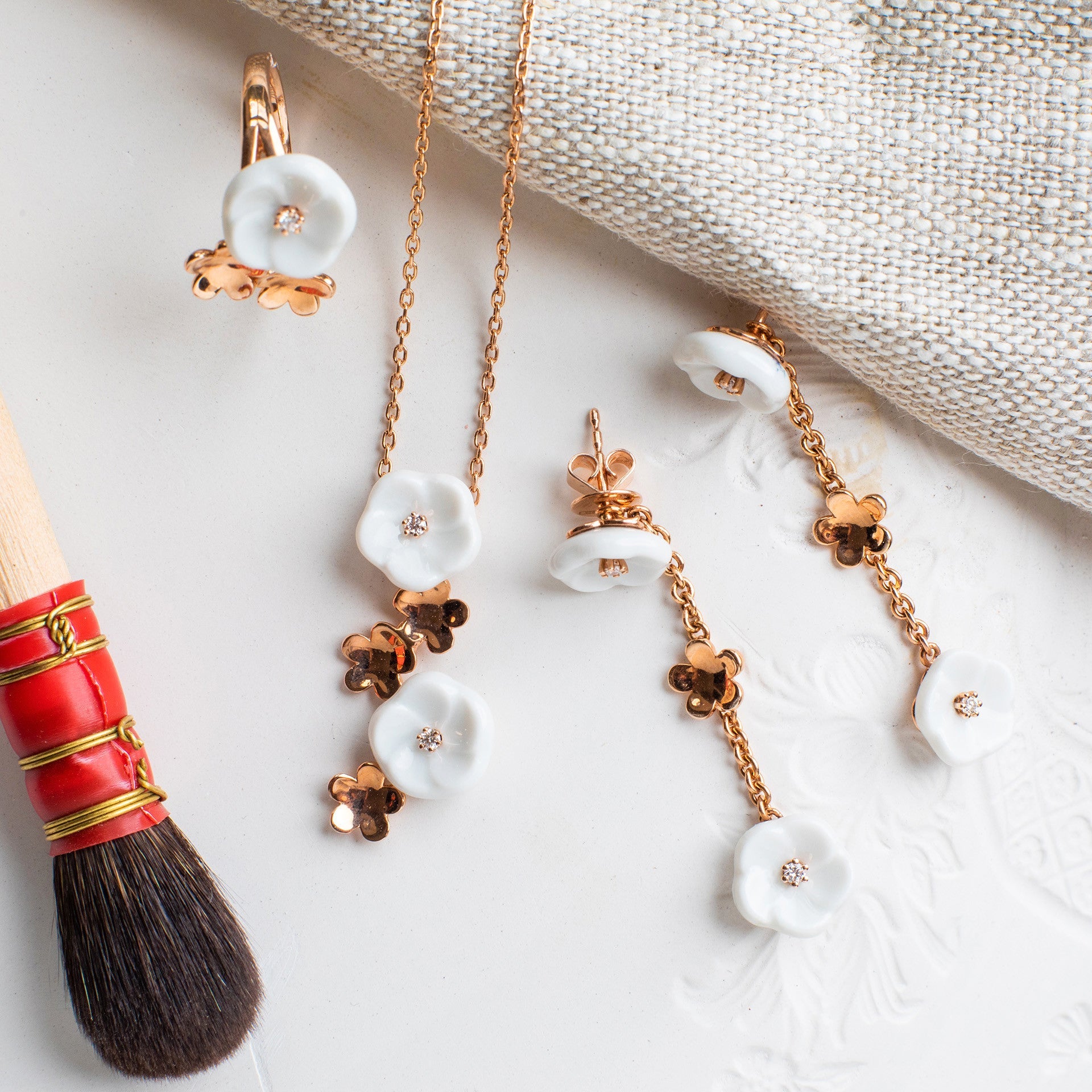 Ring Royal Blossom Bouquet Gelbgold 750 4 g | Meissen Royal Blossom Collection mpj10bl39600 - Meissen Weimar