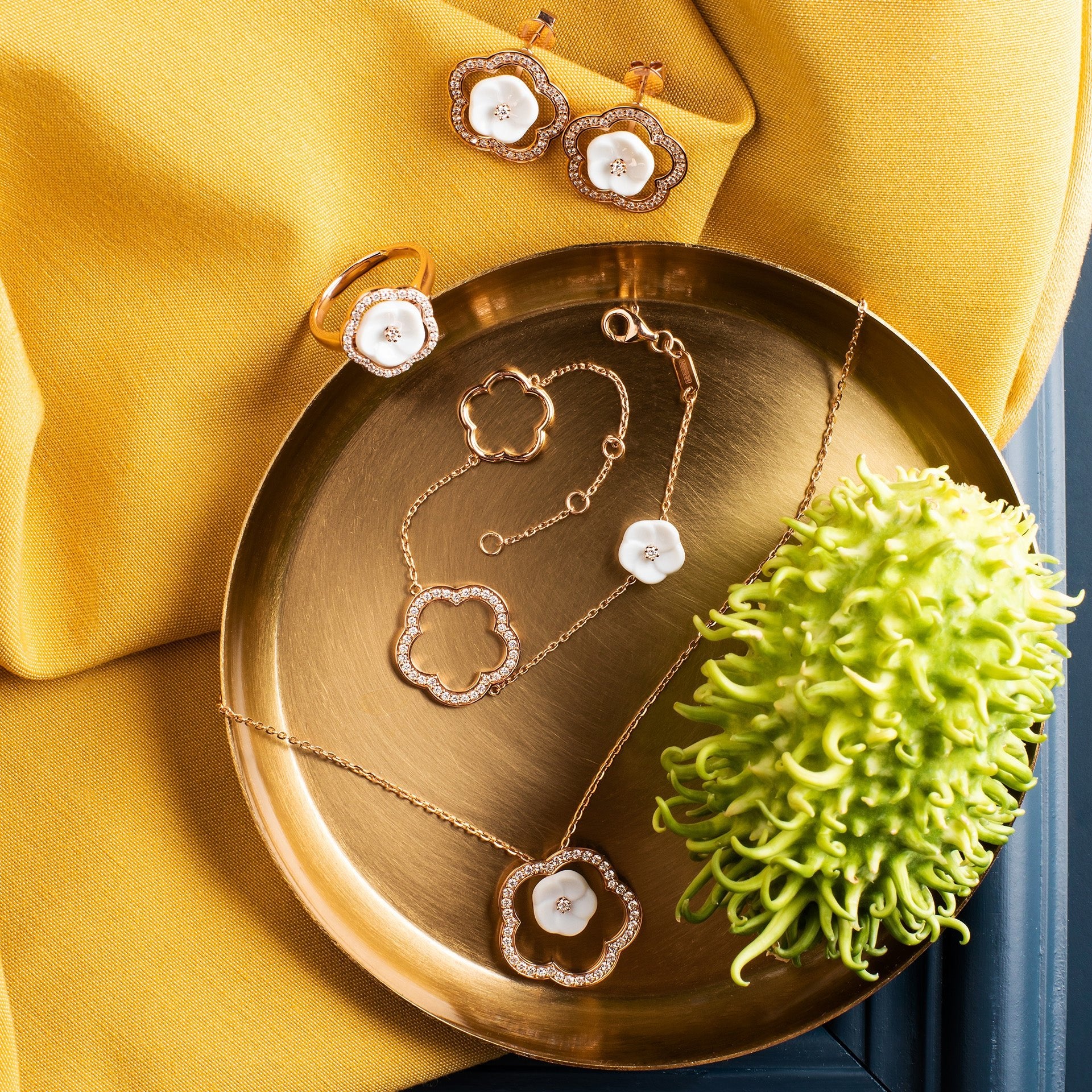 Ring Royal Blossom Frame Roségold 750, 31 Diamanten, Gewicht 5 g | Meissen Royal Blossom Collection mpj10bf16800 - Meissen Weimar