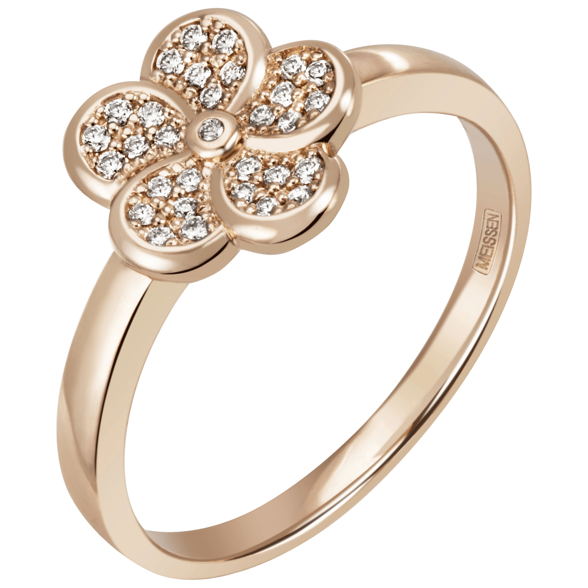 Ring Royal Blossom Pavé Roségold 750 | Meissen Royal Blossom Collection mpj10bp19900 - Meissen Weimar