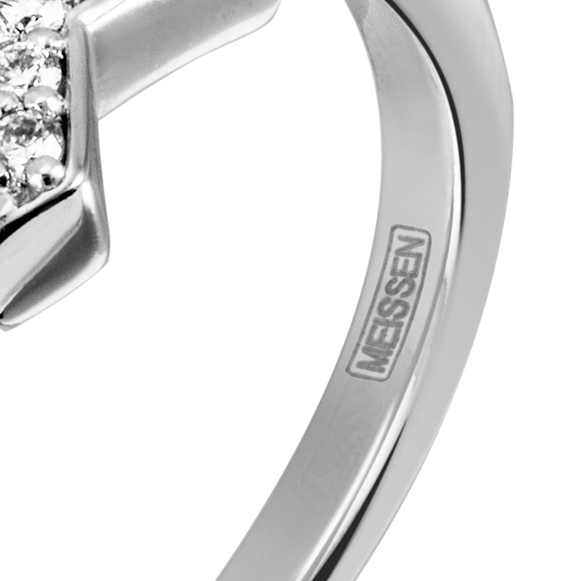 Ring Swords Pavé Weißgold 750, Gewicht ca. 3 g | Meissen Swords Collection mpj10sw22100 - Meissen Weimar