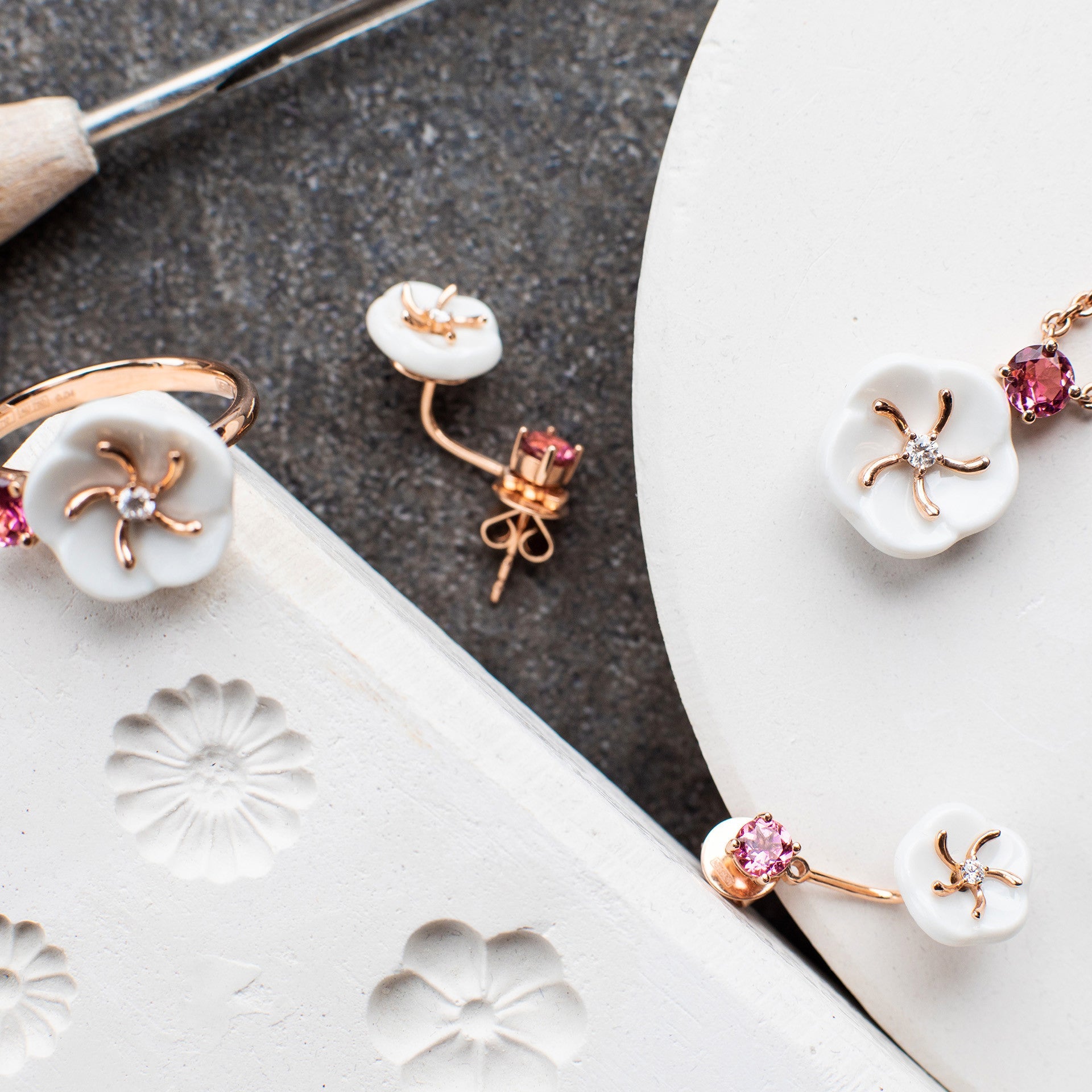 Ring, Turmalin Rosa, 50 mm | Meissen Royal Blossom Collection mpj10bl16500 - Meissen Weimar