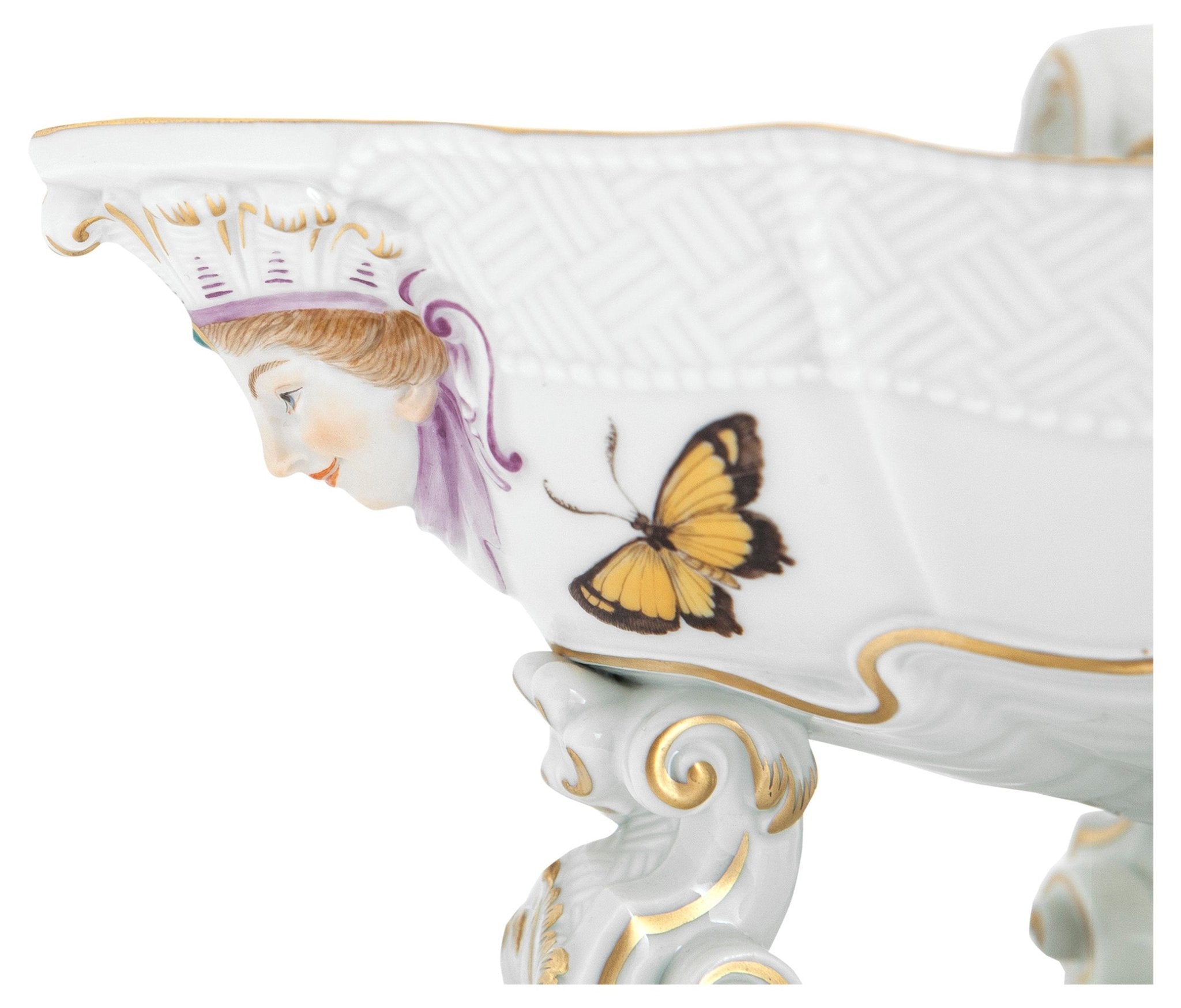 Sauciere Feldfrüchte mit Insekten L 25,5 cm | Meissen Limitierte Meisterwerke 90a784 - 81590 - Meissen Weimar
