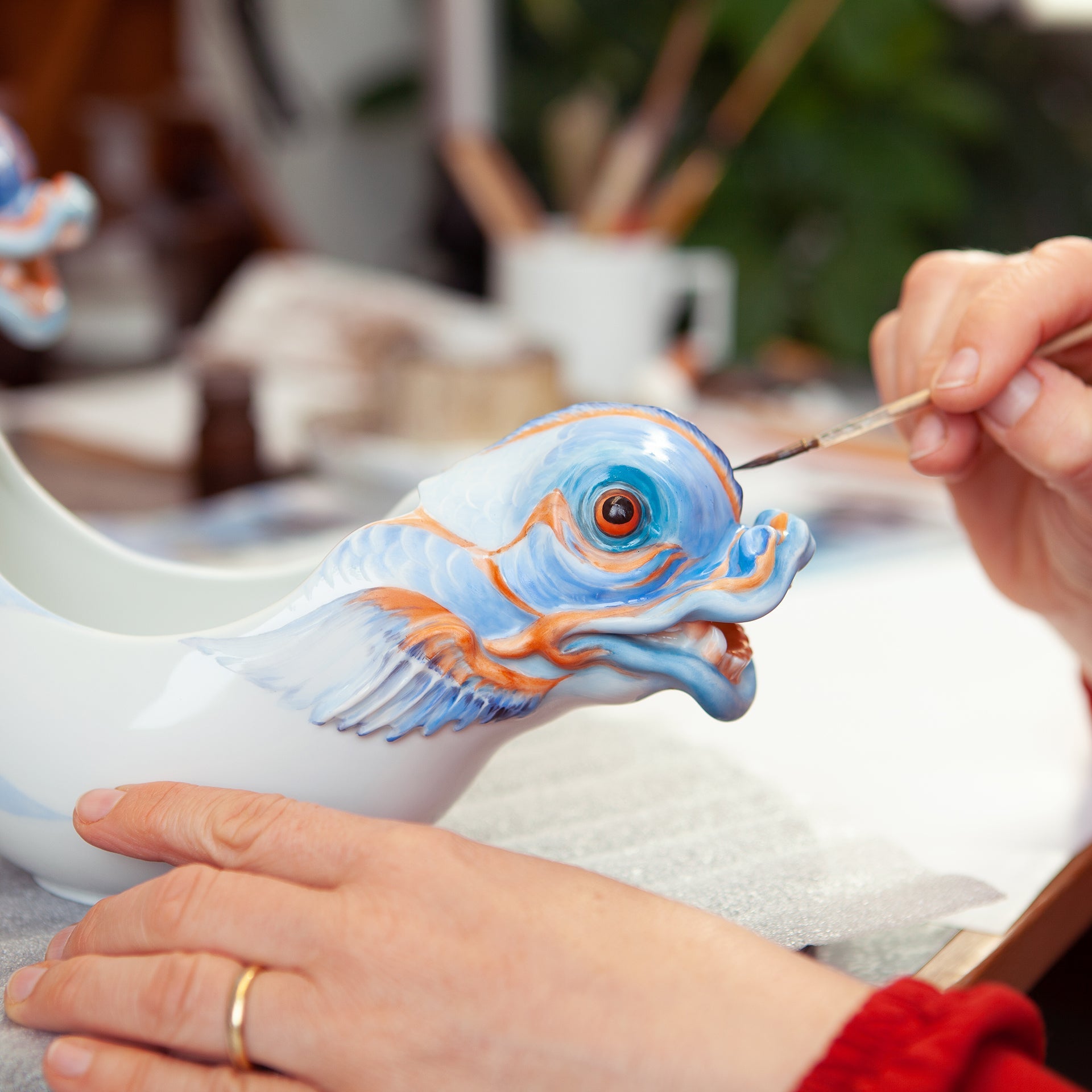 Sauciere Fischkopf, H 15 cm, limitiert | Meissen Fine Dining 900174 - 81592 - Meissen Weimar