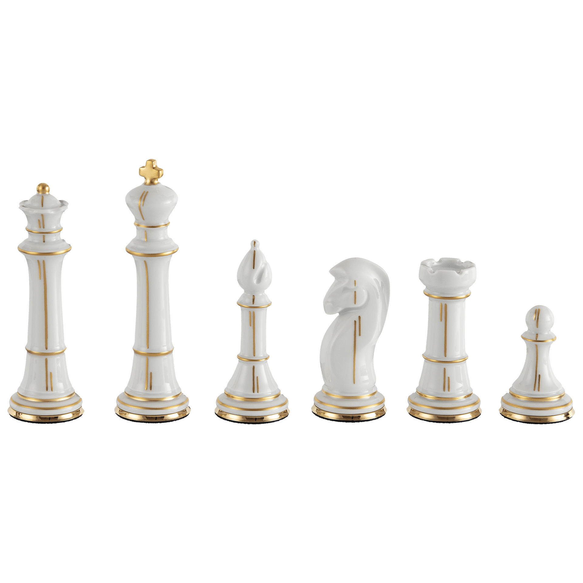 Schachspiel Figuren gold staffiert, L 50 cm | Meissen Fine Dining 943790 - 85m46 - Meissen Weimar
