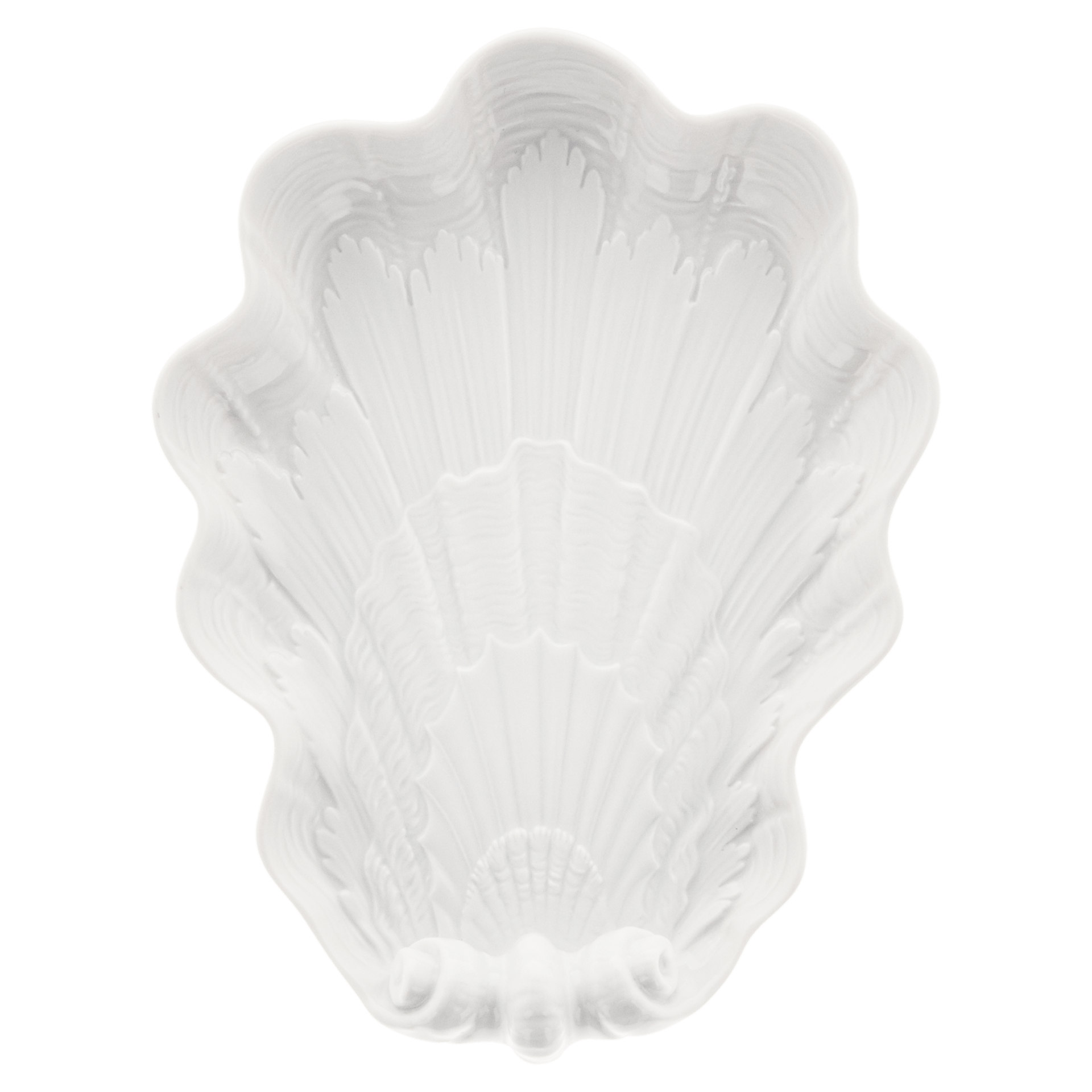 Schälchen muschelförmig, weiß, L 16 cm | Meissen Schwanendessin 000001 - 05260 - Meissen Weimar