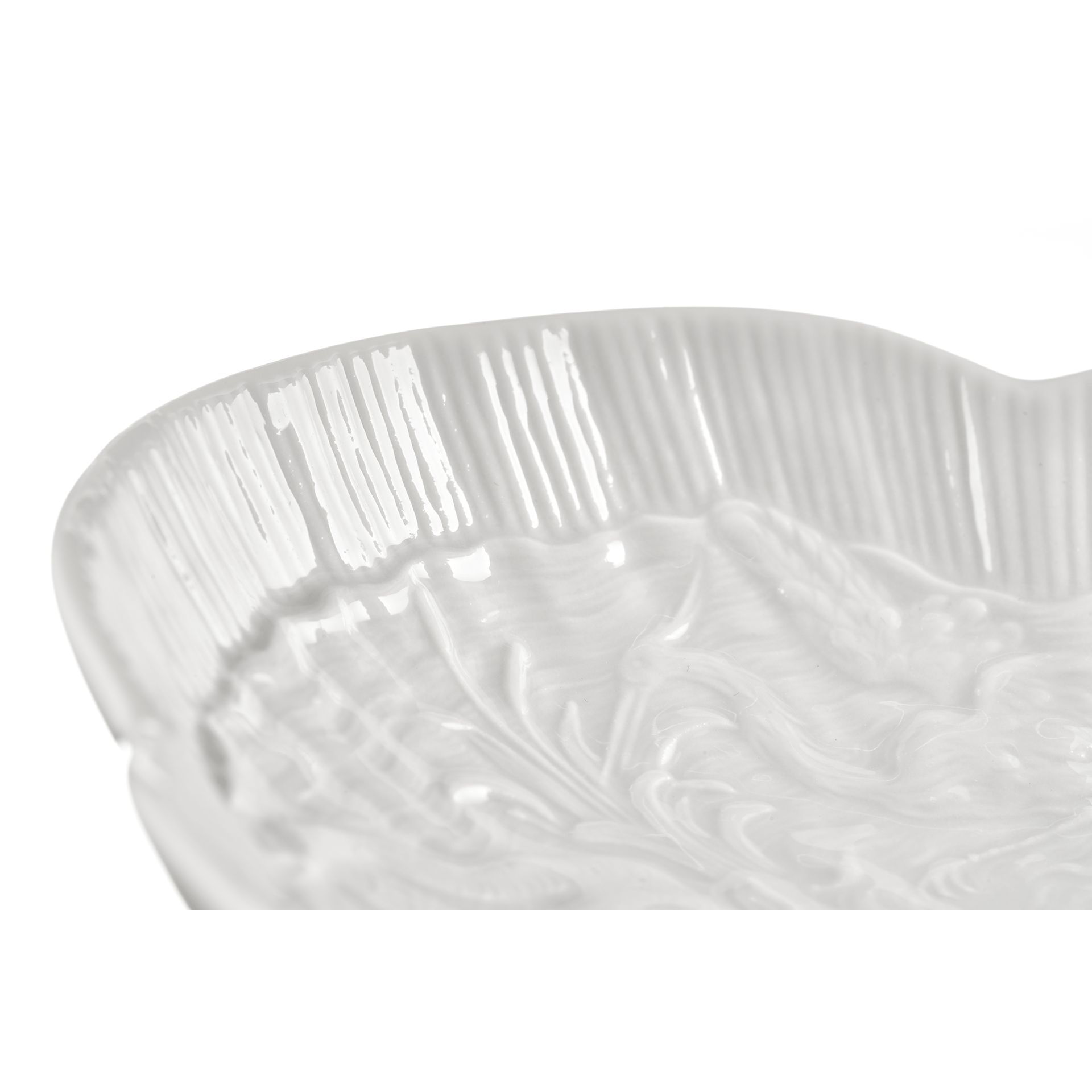 Schälchen oval, L 15 cm, weiß | Meissen Schwanendessin 000001 - 05284 - Meissen Weimar