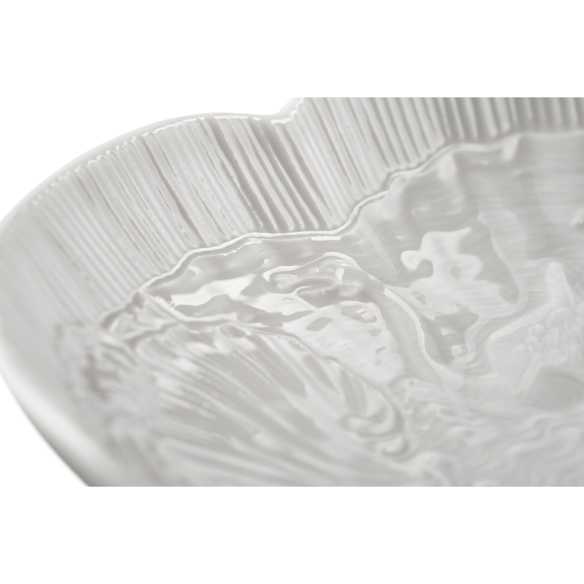 Schälchen, weiß, L 13 cm | Meissen Schwanendessin 000001 - 05283 - Meissen Weimar