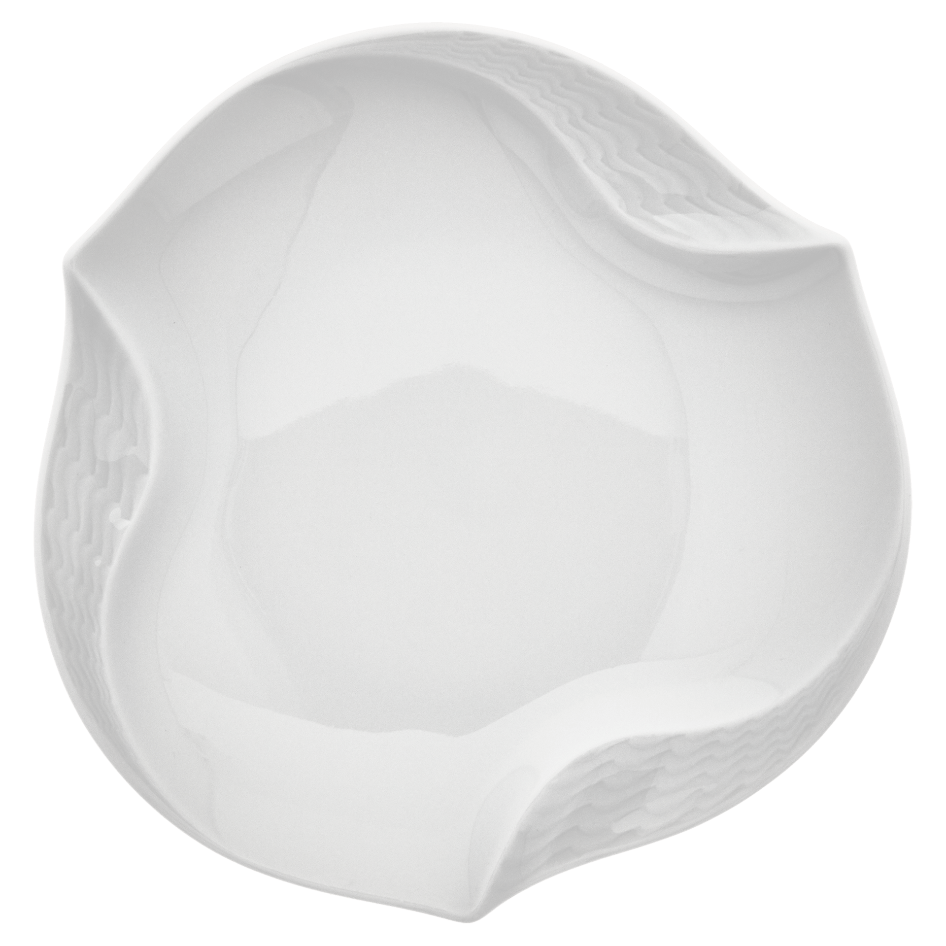 Schälchen, Weiß, Ø 12,5 cm | Meissen Wellenspiel Relief 000001 - 53574 - Meissen Weimar