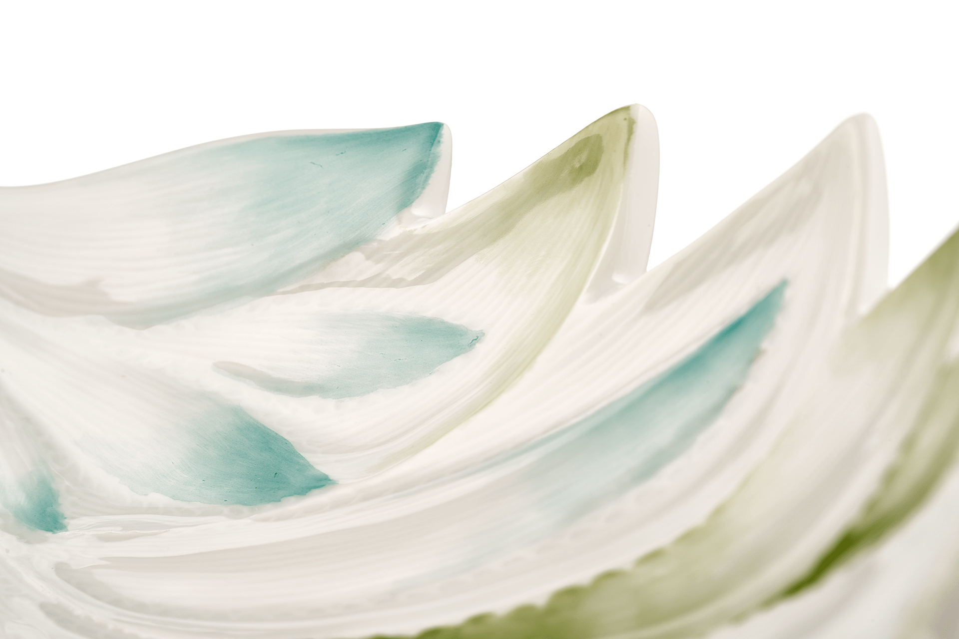 Schale Ananasblatt, Bunt, L 24 cm | Meissen Dosen Kollektion "Orangerie" 900100 - 53262 - Meissen Weimar