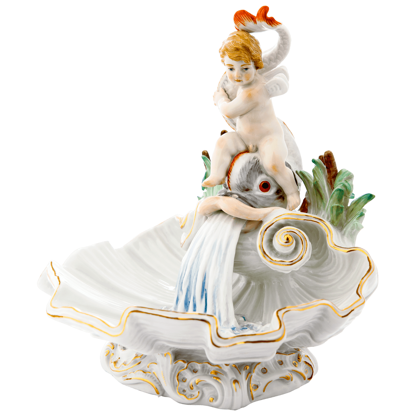 Schale Delphinbrunnen, Limitiert, H 17 cm | Meissen Limitierte Meisterwerke 900384 - 73668 - Meissen Weimar