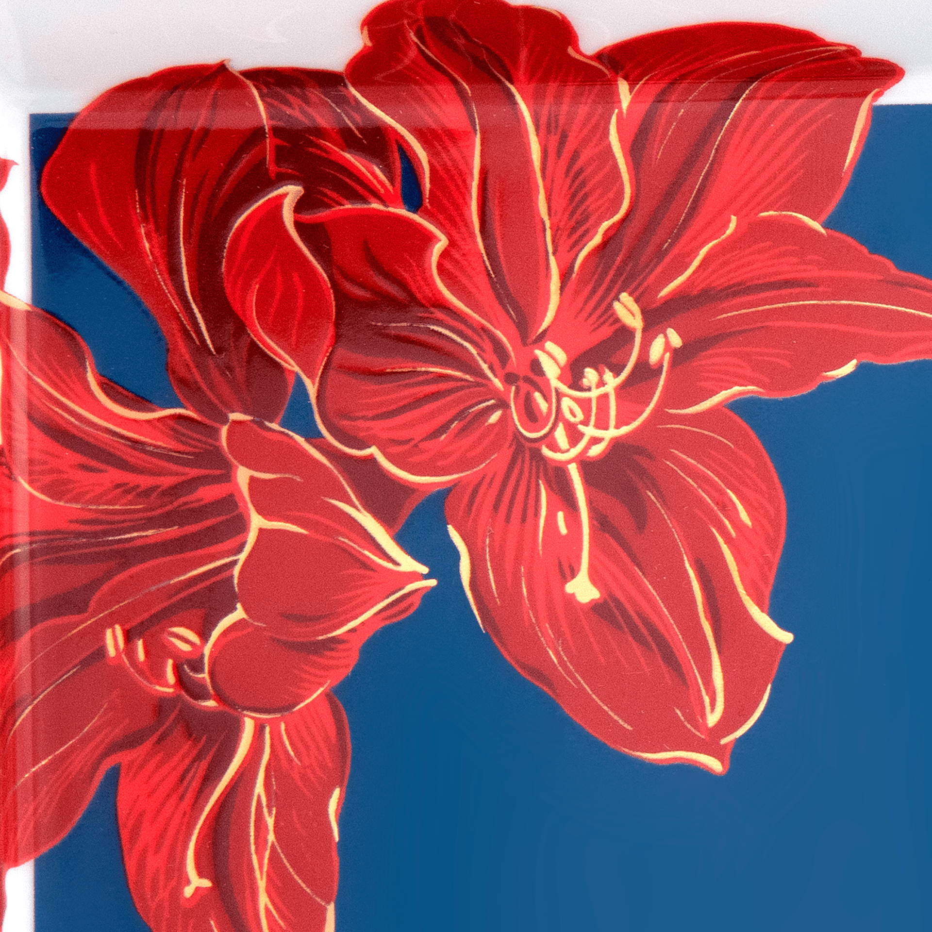 Schale eckig, groß, Amaryllis, 21 x 18,5 cm | The Meissen Vide - Poche - Collection 79A849 - 53274 - Meissen Weimar