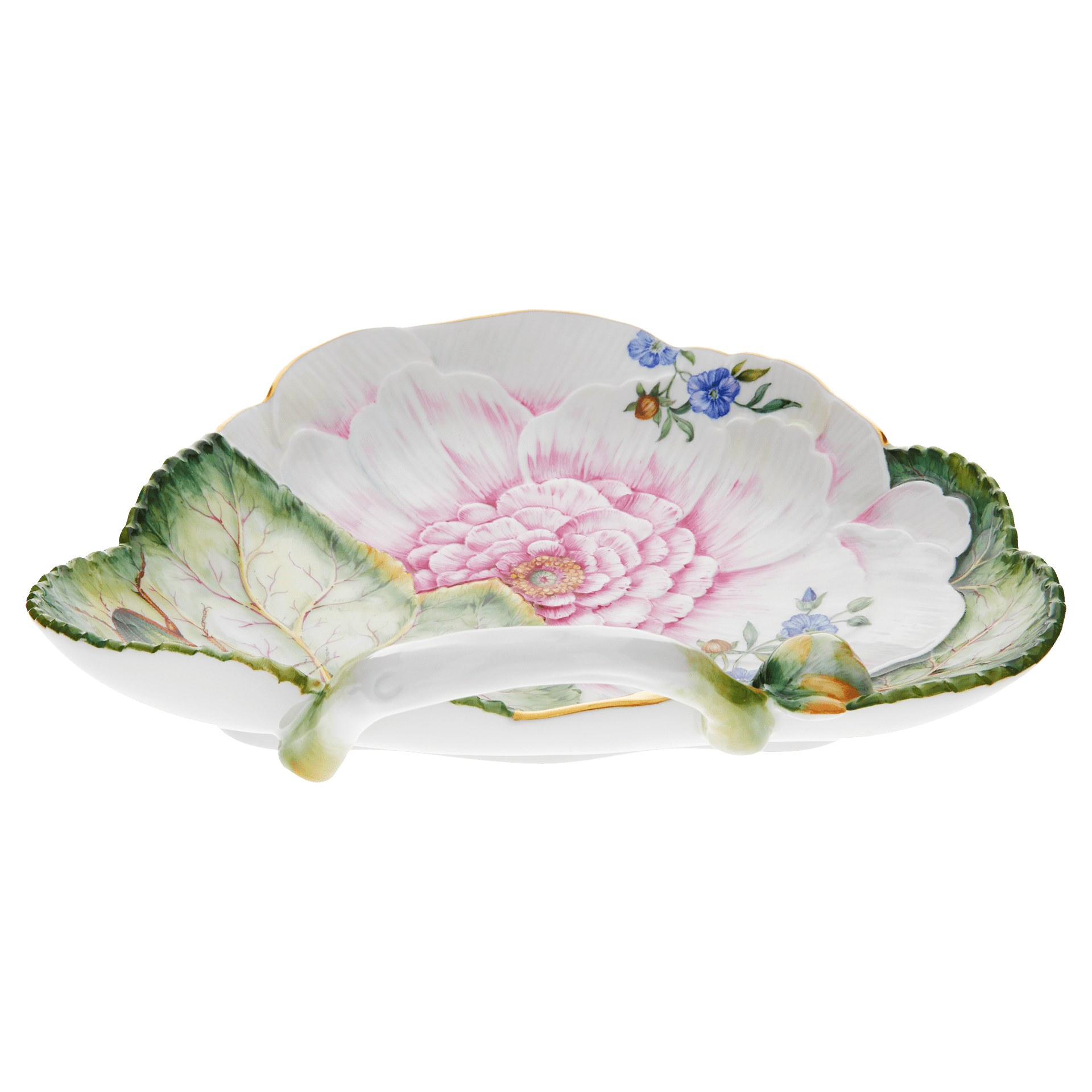 Schale eckig, klein, 21 x 19 cm | Meissen Päonie 20A684 - 53264 - Meissen Weimar