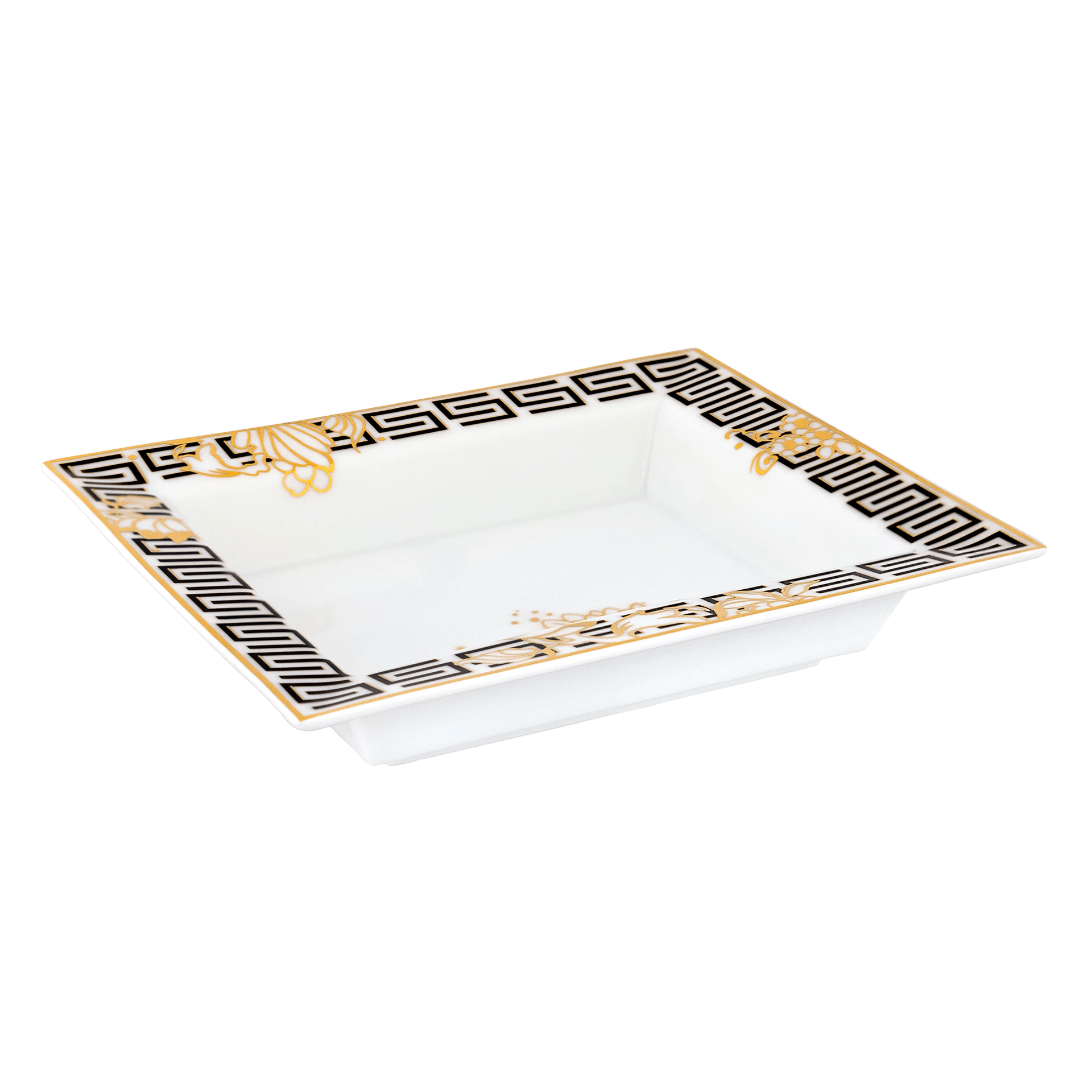 Schale eckig, mittel, "Golden Onion Style", 16 x 13,5 cm | The Meissen Vide - Poche - Collection 79B603 - 53269 - Meissen Weimar