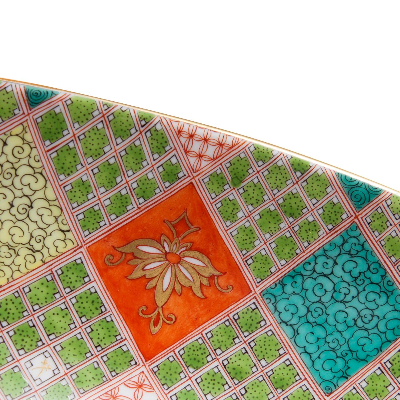 Schale Japanische Blumen - und Feldornamente L 33 cm | Meissen Neuer Ausschnitt 584574 - 00290 - Meissen Weimar
