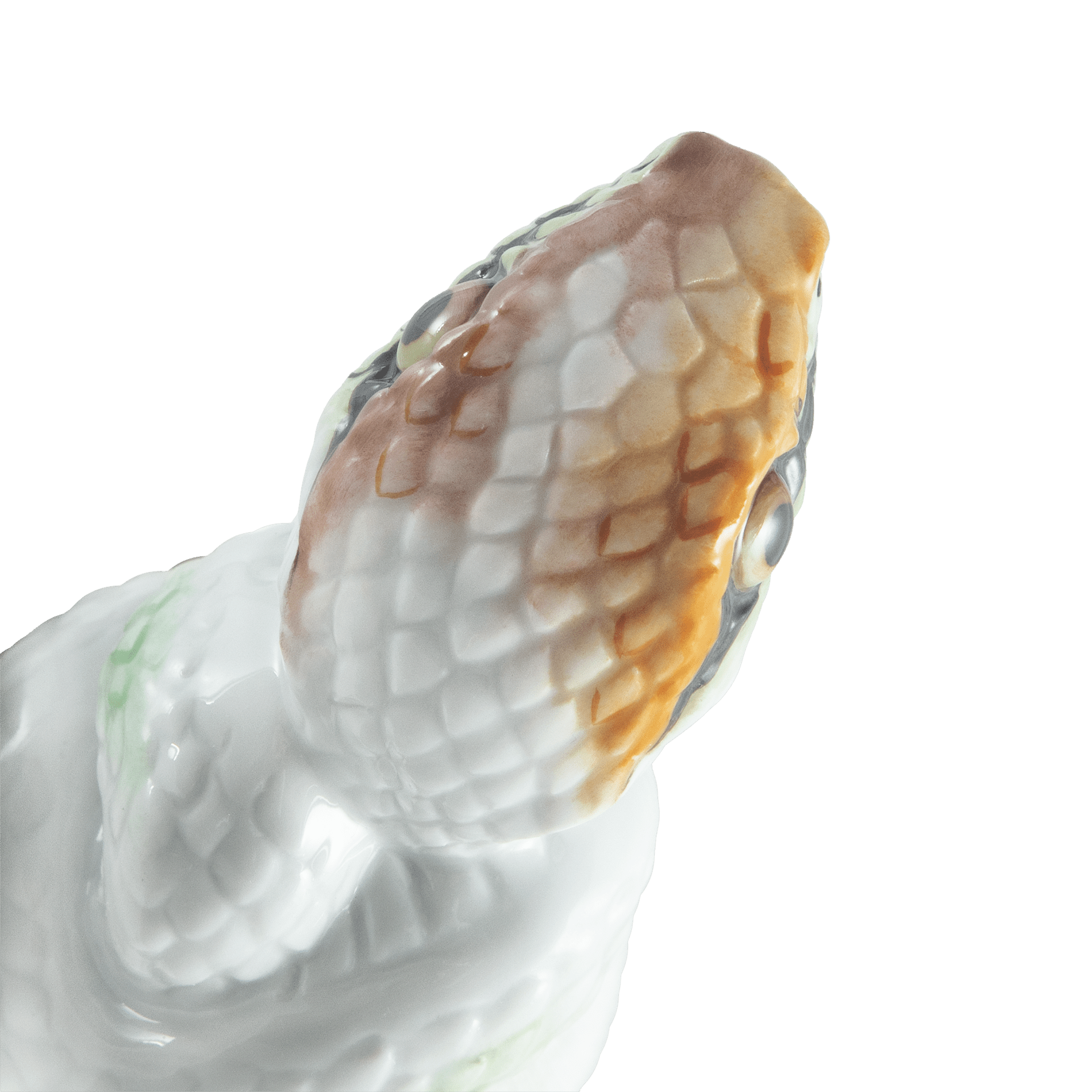 Schlange 2025, Bunt und gold staffiert, leicht, H 12 cm | Meissen Figuren chinesisches Jahrestier 90A465 - 83632 - Meissen Weimar