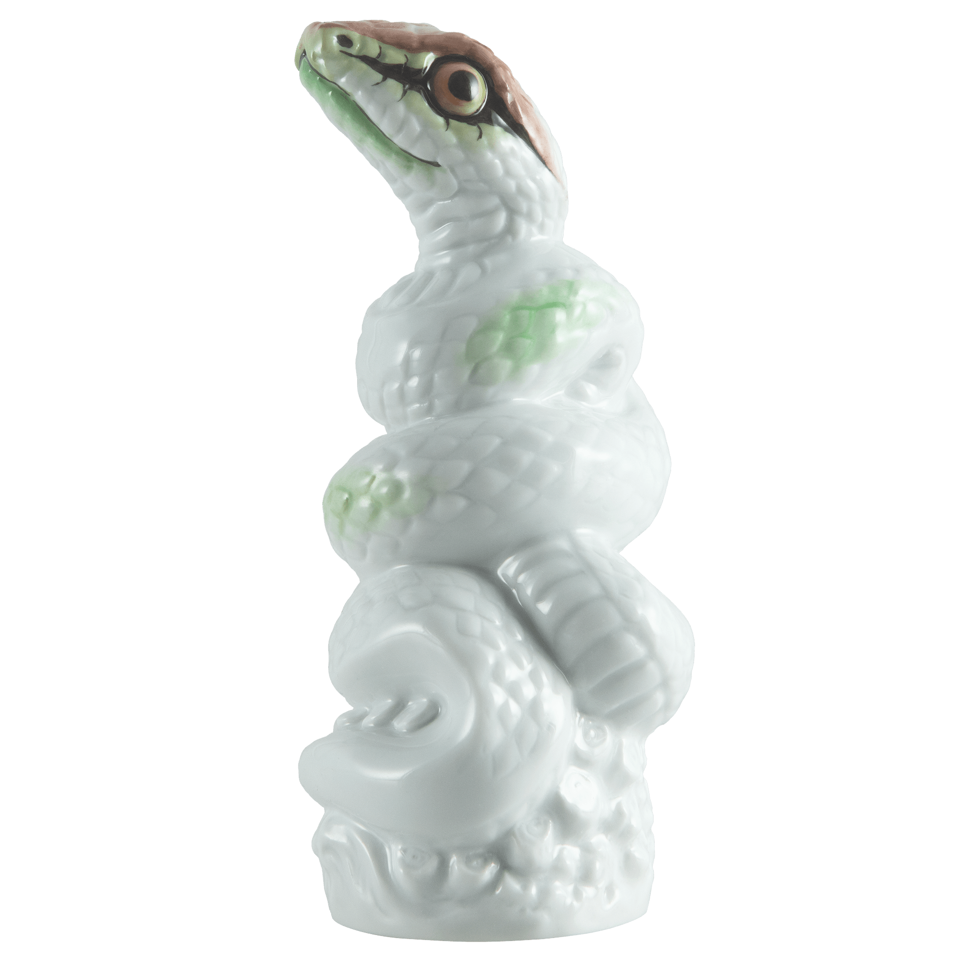 Schlange 2025, Bunt und gold staffiert, leicht, H 12 cm | Meissen Figuren chinesisches Jahrestier 90A465 - 83632 - Meissen Weimar