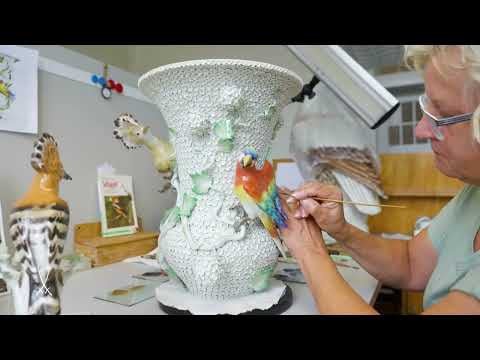 Schneeballvase mit Vögeln, Limitiert, H 51 cm | Meissen Limitierte Meisterwerke 900184-82m13 - Meissen Weimar