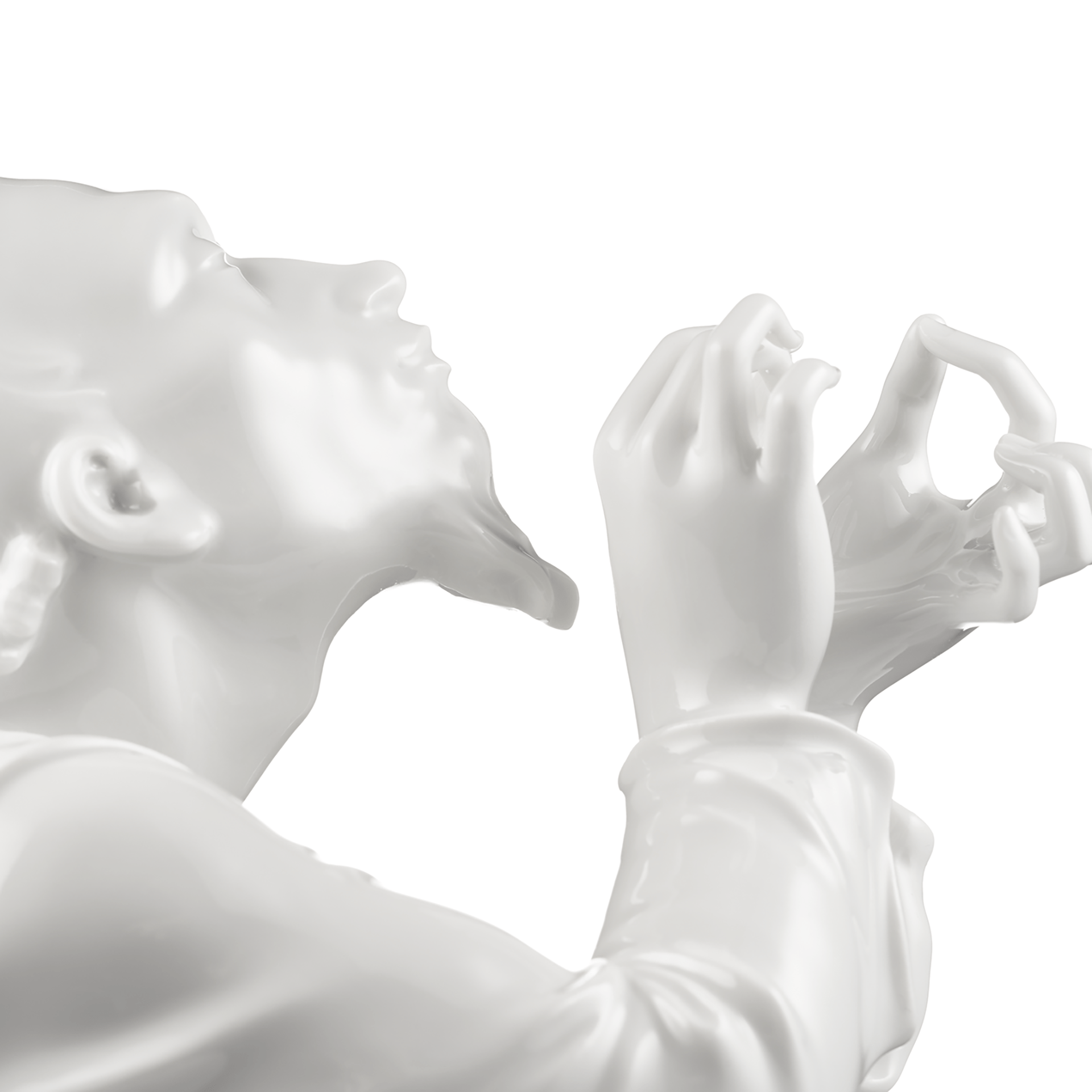 Schneider, Weiß, H 19,5 cm | Meissen Einzelplastik 000001 - 73351 - Meissen Weimar