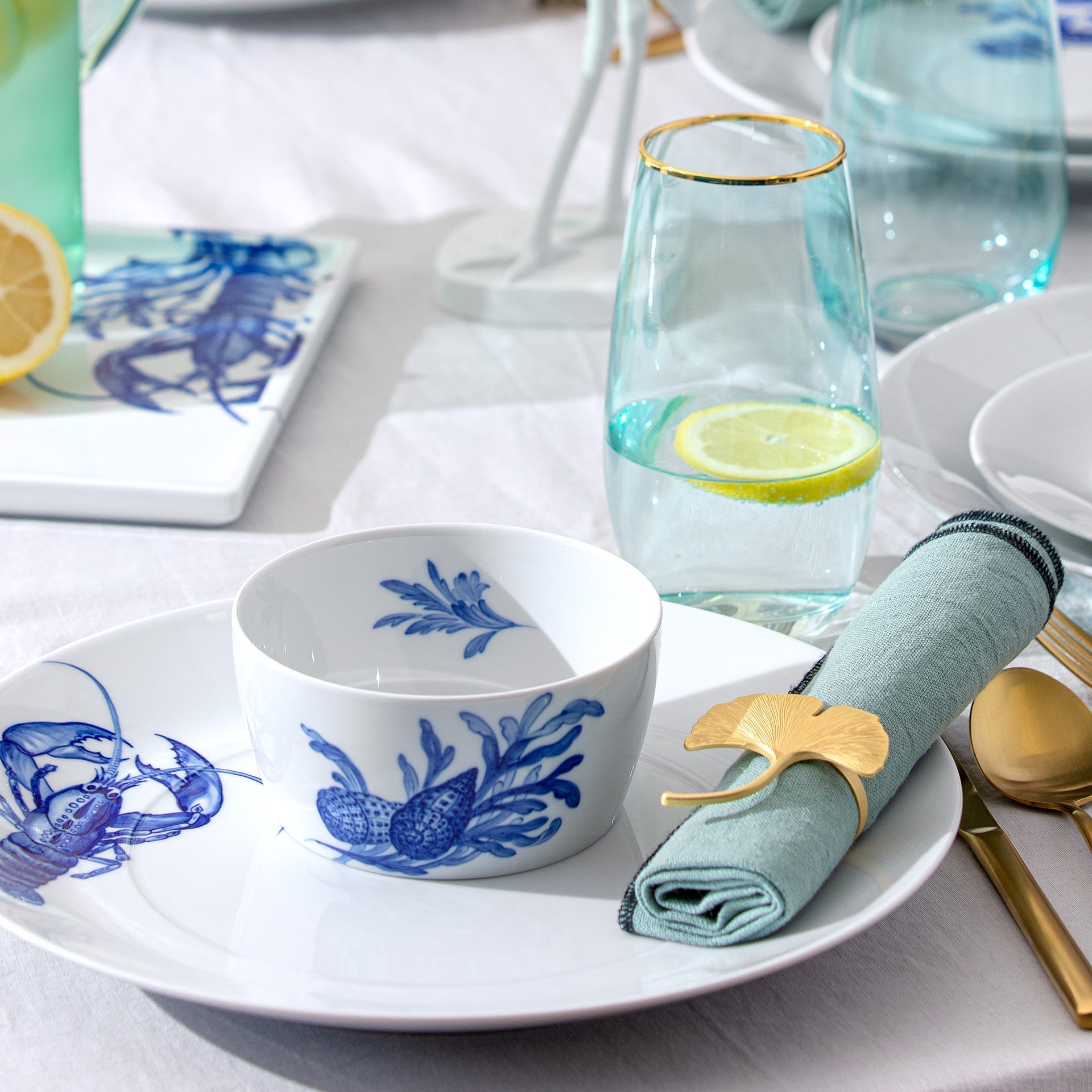 Schüssel klein, 'Blue Treasures', Muschel, Ø 12,5 cm, | Meissen Cosmopolitan 82A279 - 37438 - Meissen Weimar