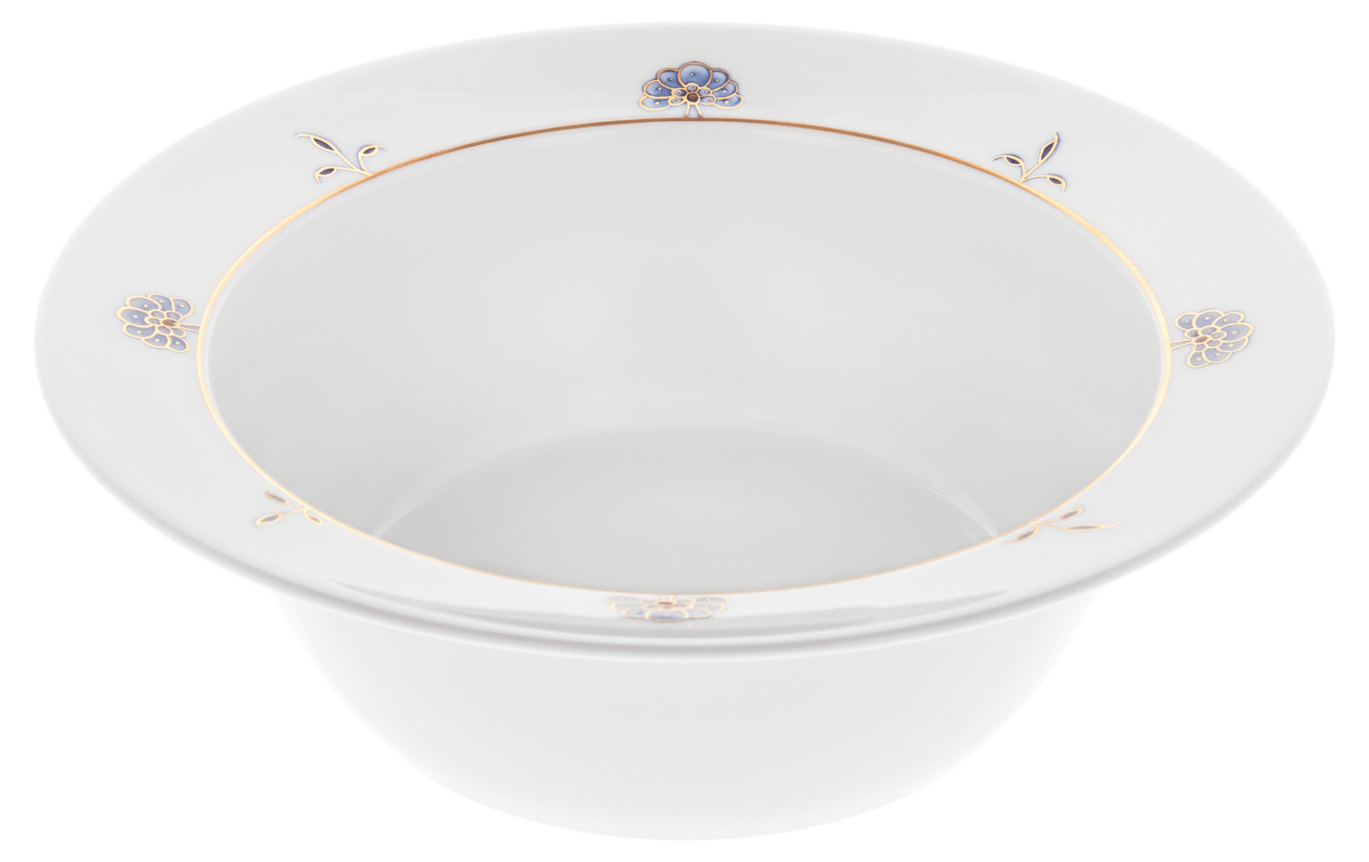 Schüssel, mittel, Blütenzweige, Blütenrosetten, Ø 20,5 cm | Meissen No. 41 Noble Blue 802990 - 41440 - Meissen Weimar