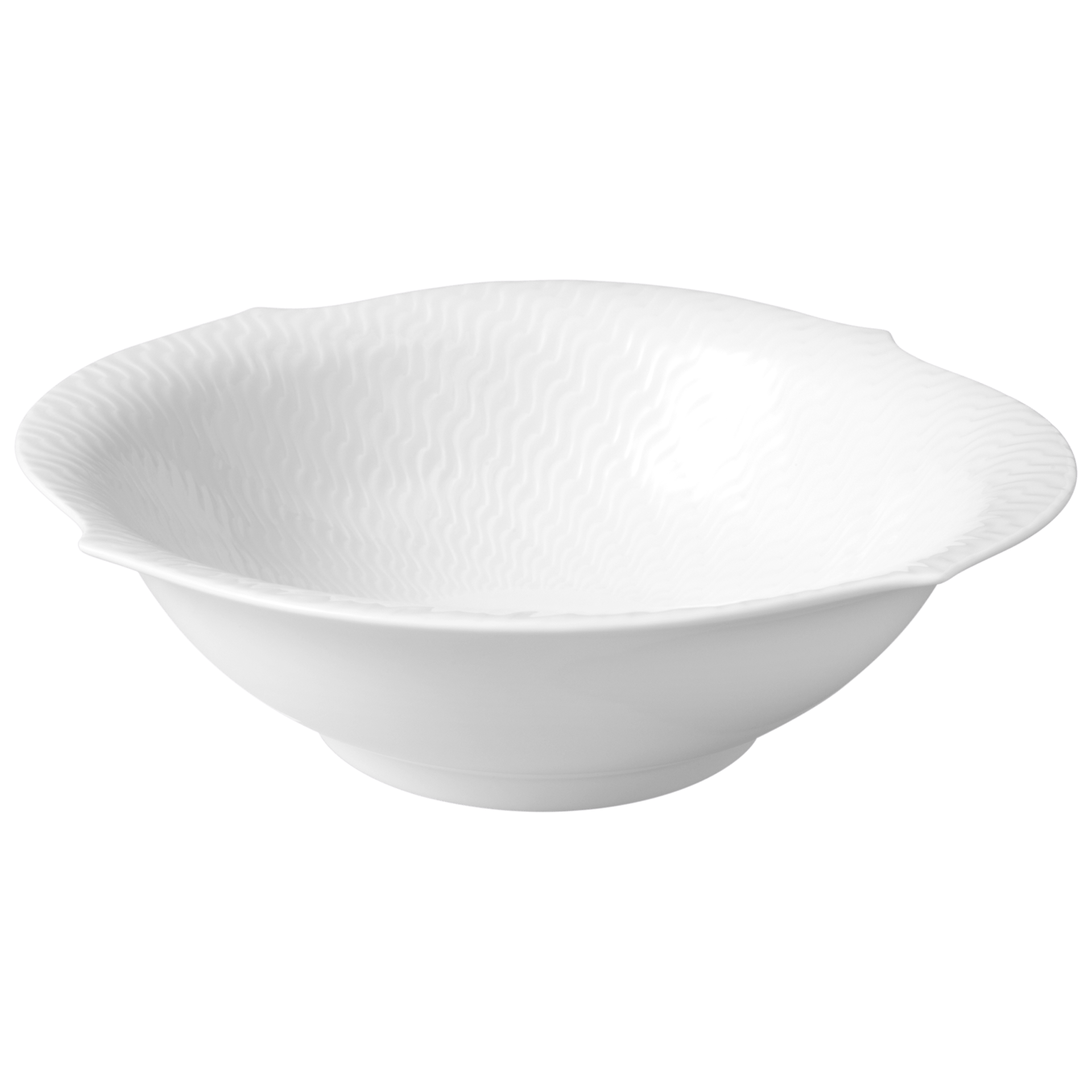 Schüssel mittel, Weiß, ø 21,5 cm | Meissen Wellenspiel Relief 000001 - 29440 - Meissen Weimar