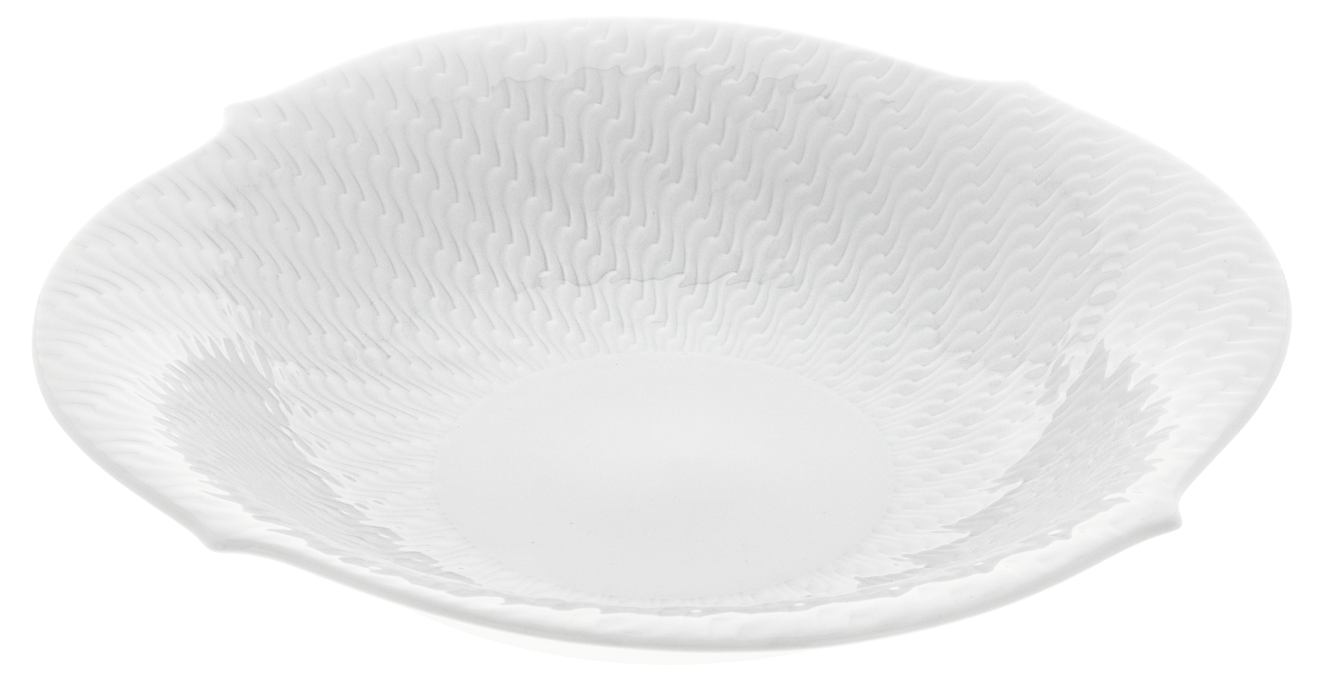 Schüssel, mittel, Weiß, ø 22 cm | Meissen Wellenspiel Relief 000001 - 29439 - Meissen Weimar