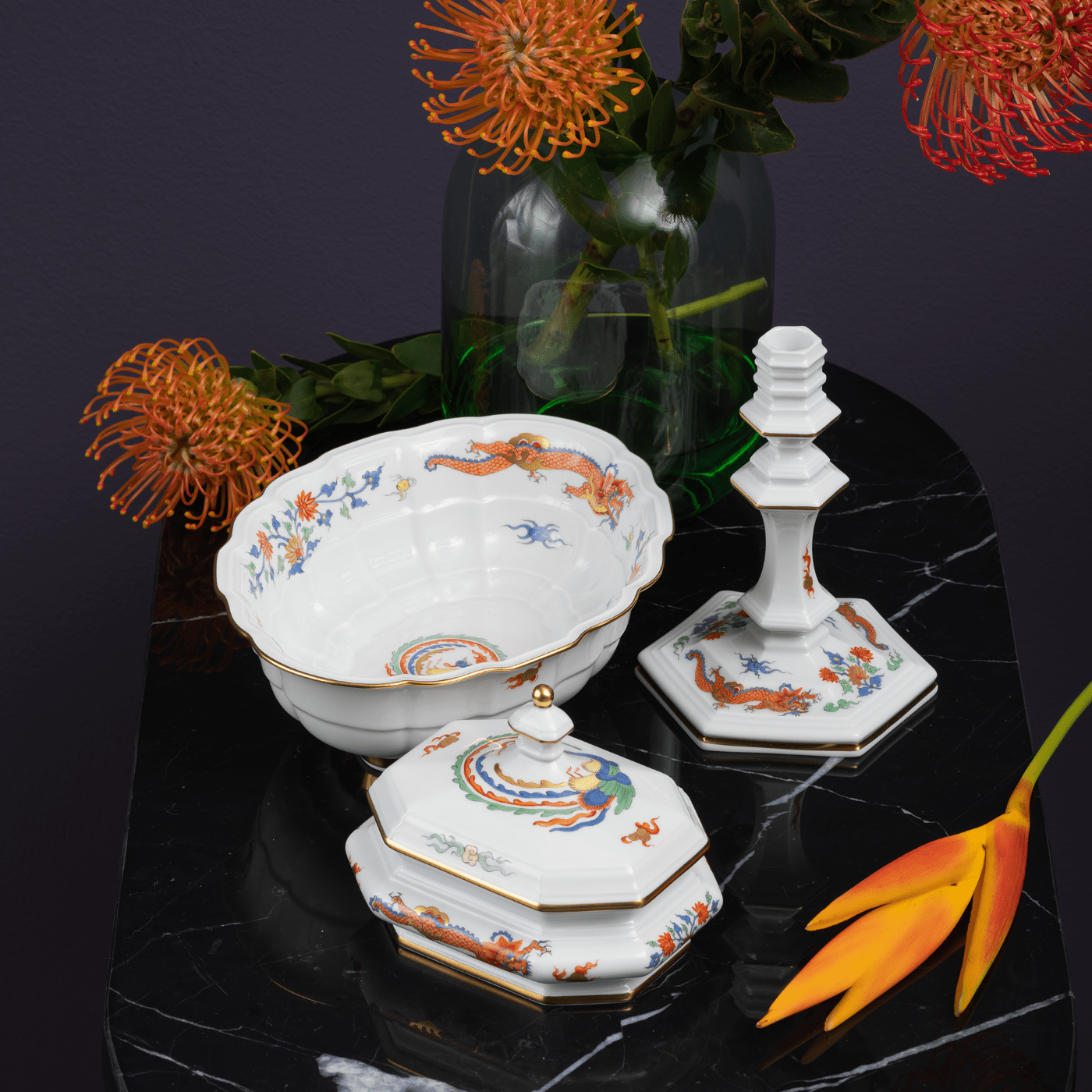 Schüssel, Regenbogendrache, L 6,5 cm | Meissen Fine Dining 581184 - 53632 - Meissen Weimar